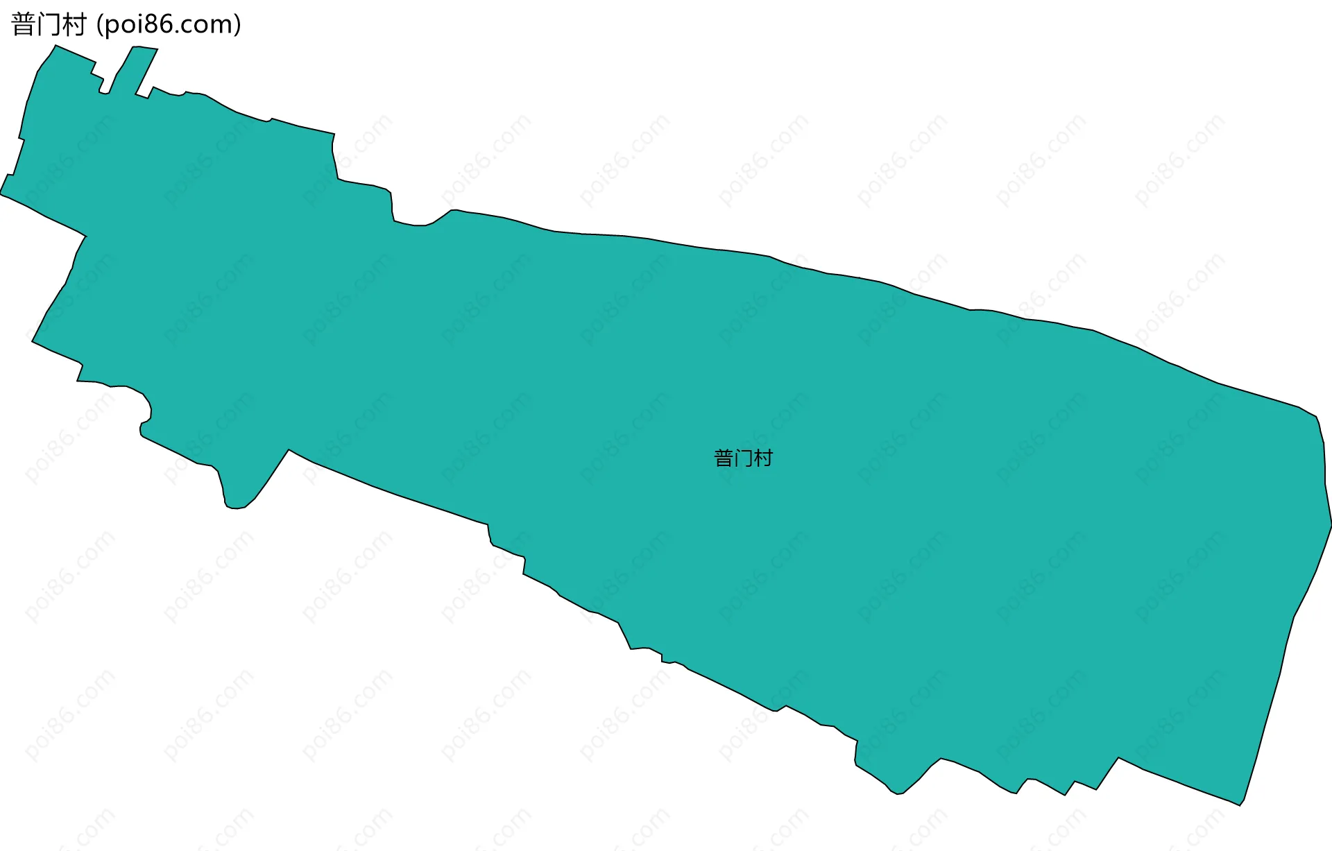 普门村边界地图
