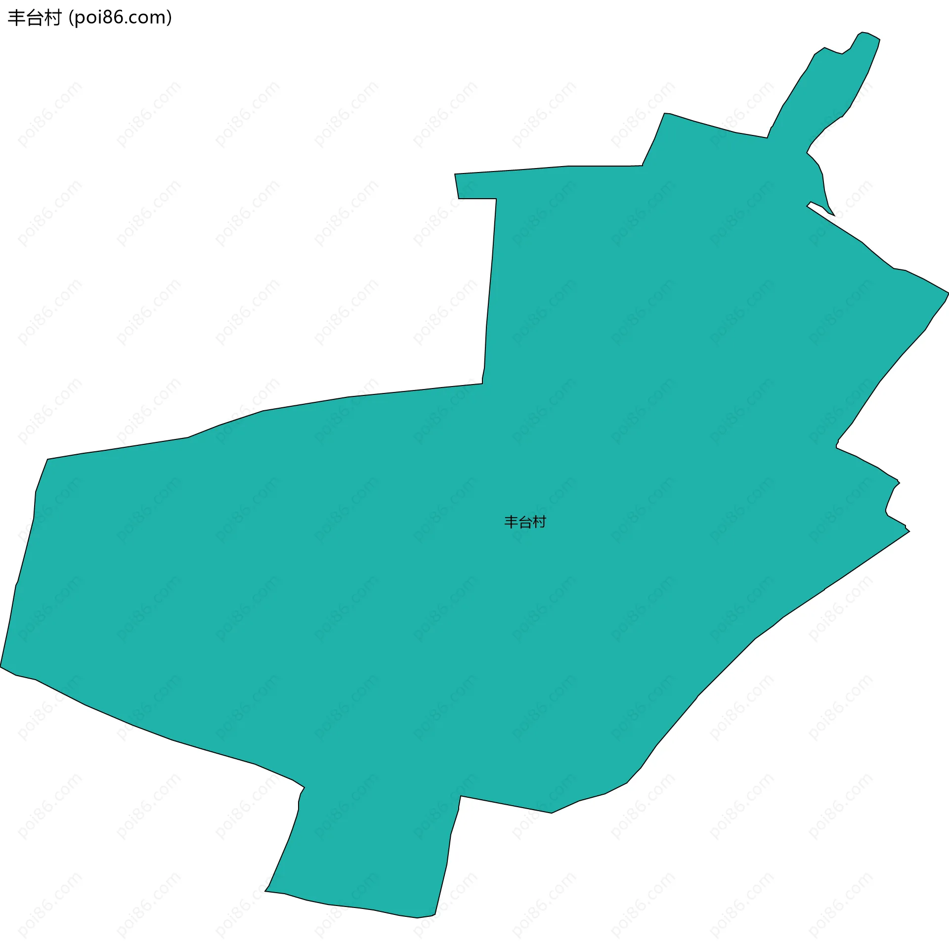 丰台村边界地图