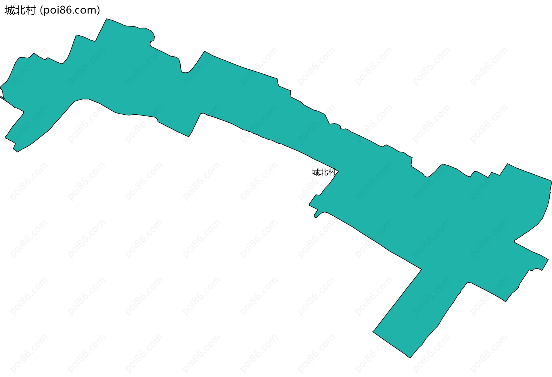 城北村边界地图