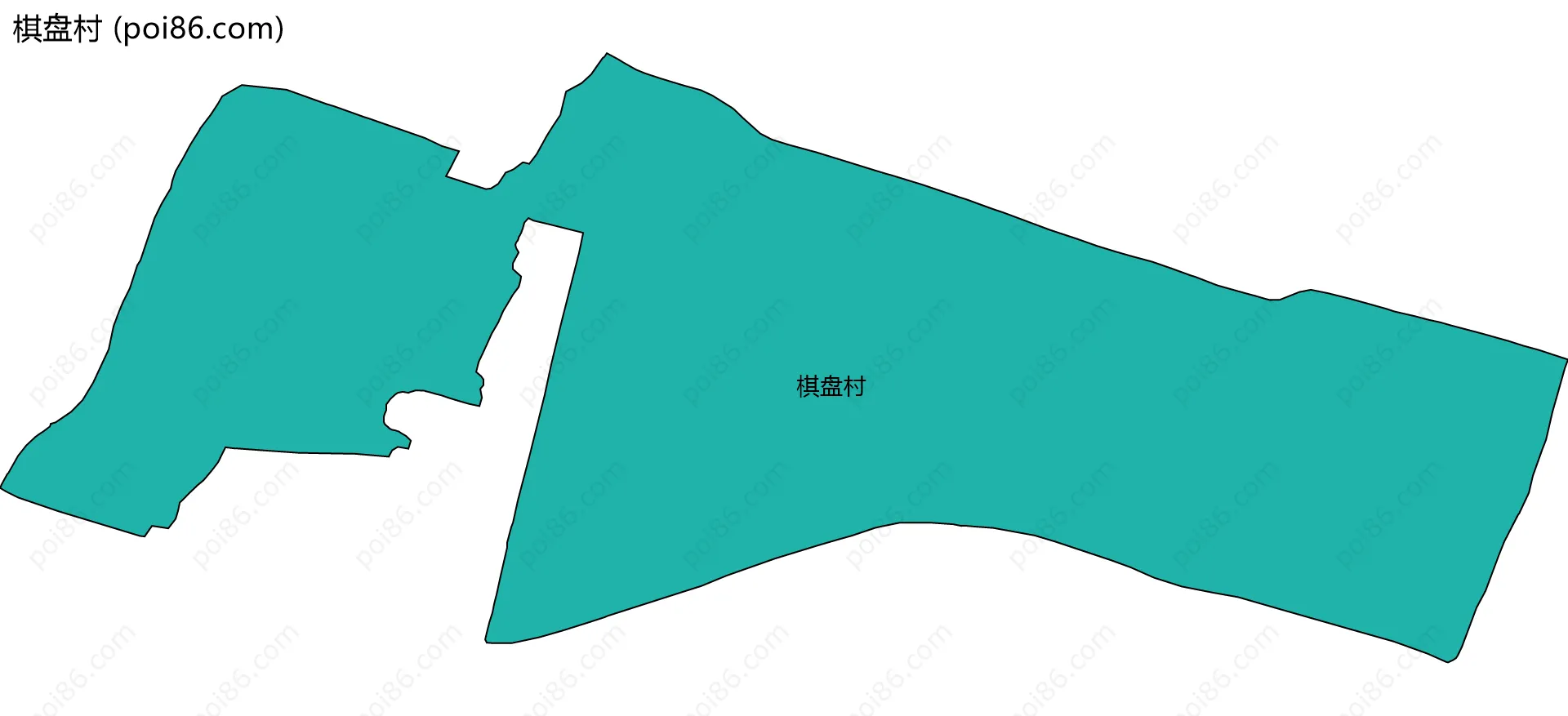 棋盘村边界地图