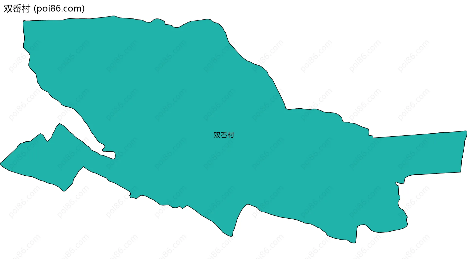 双岙村边界地图