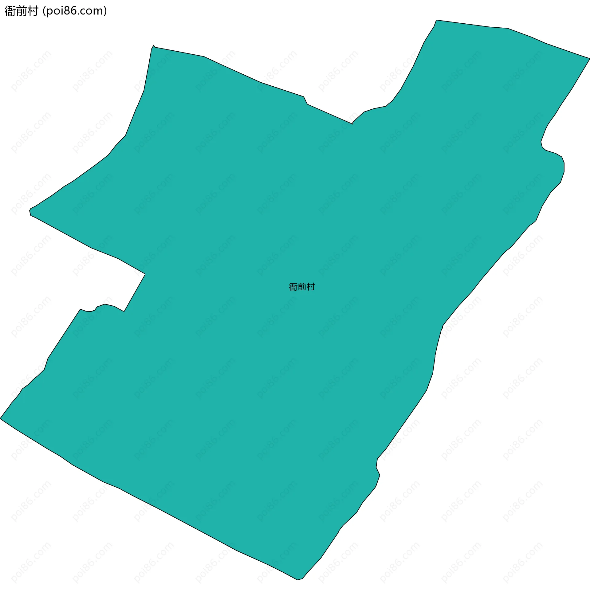 衙前村边界地图