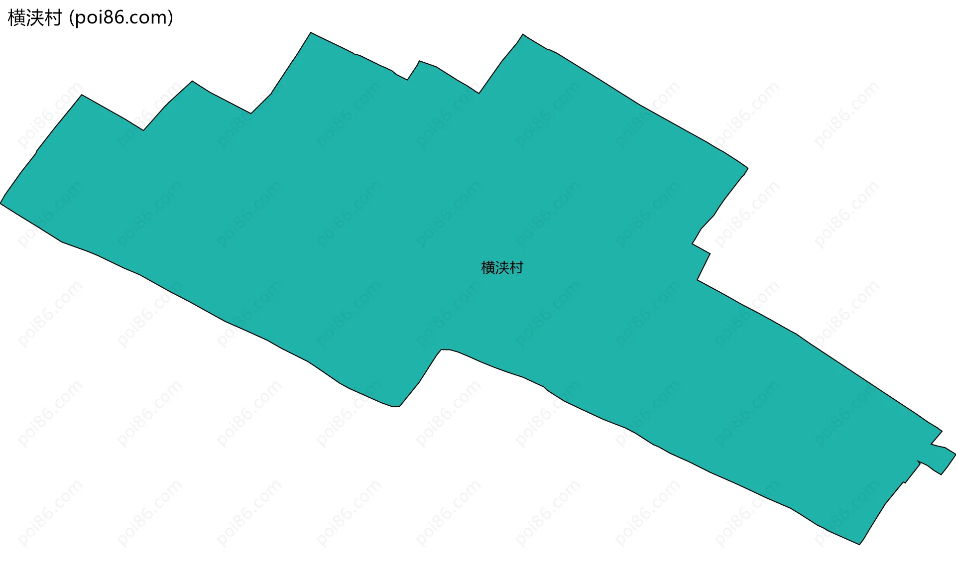 横浃村边界地图