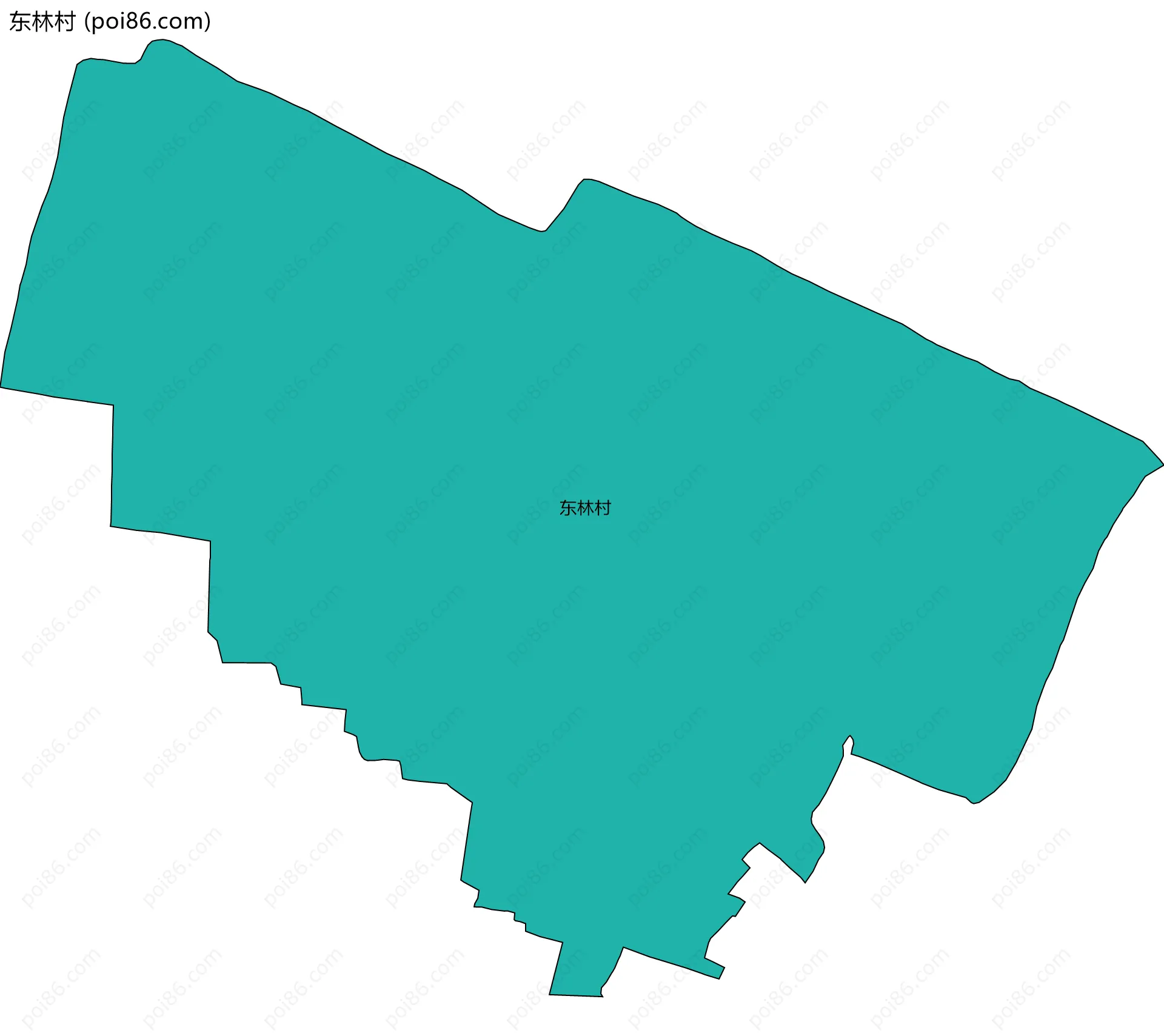 东林村边界地图