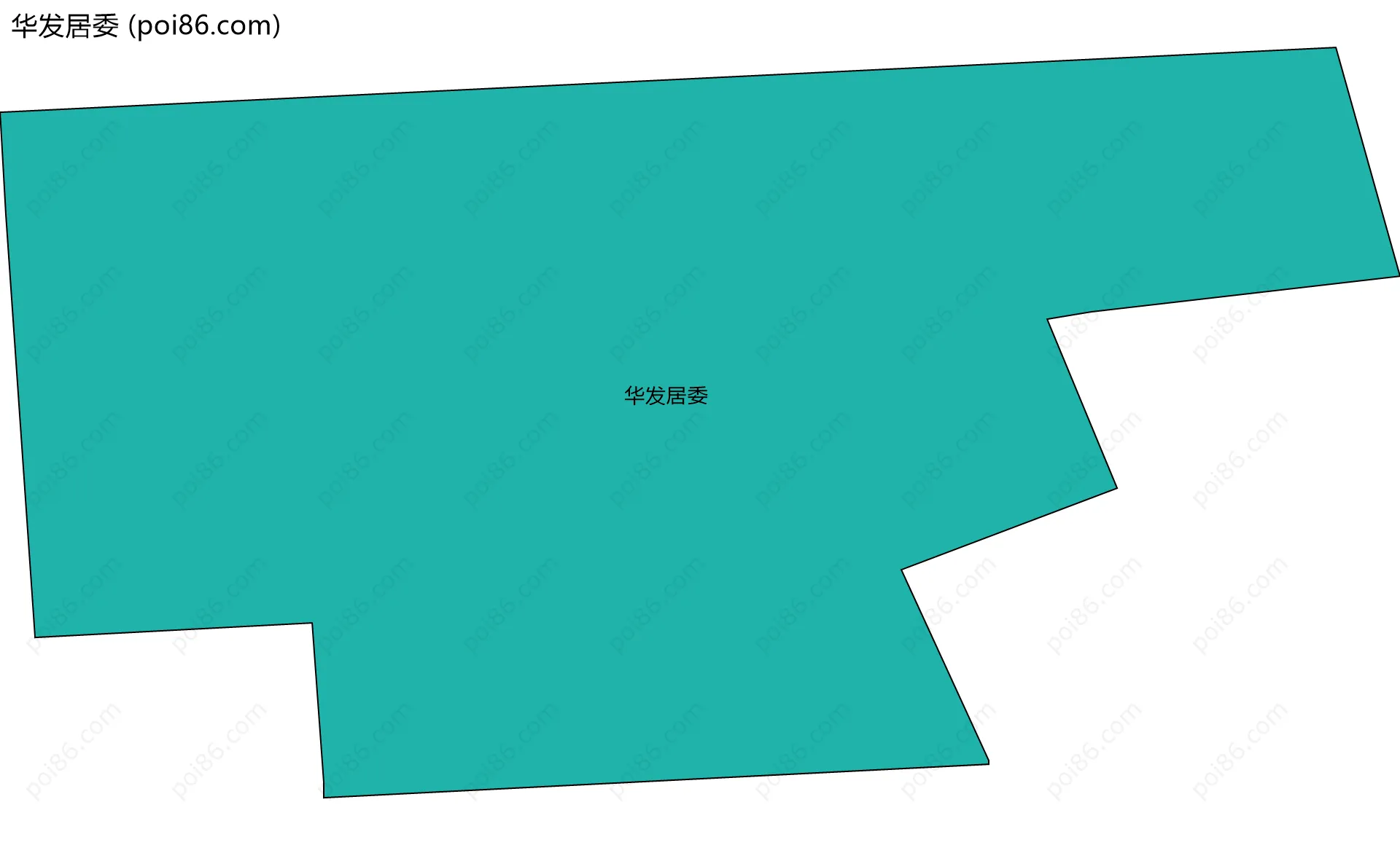 华发居委边界地图