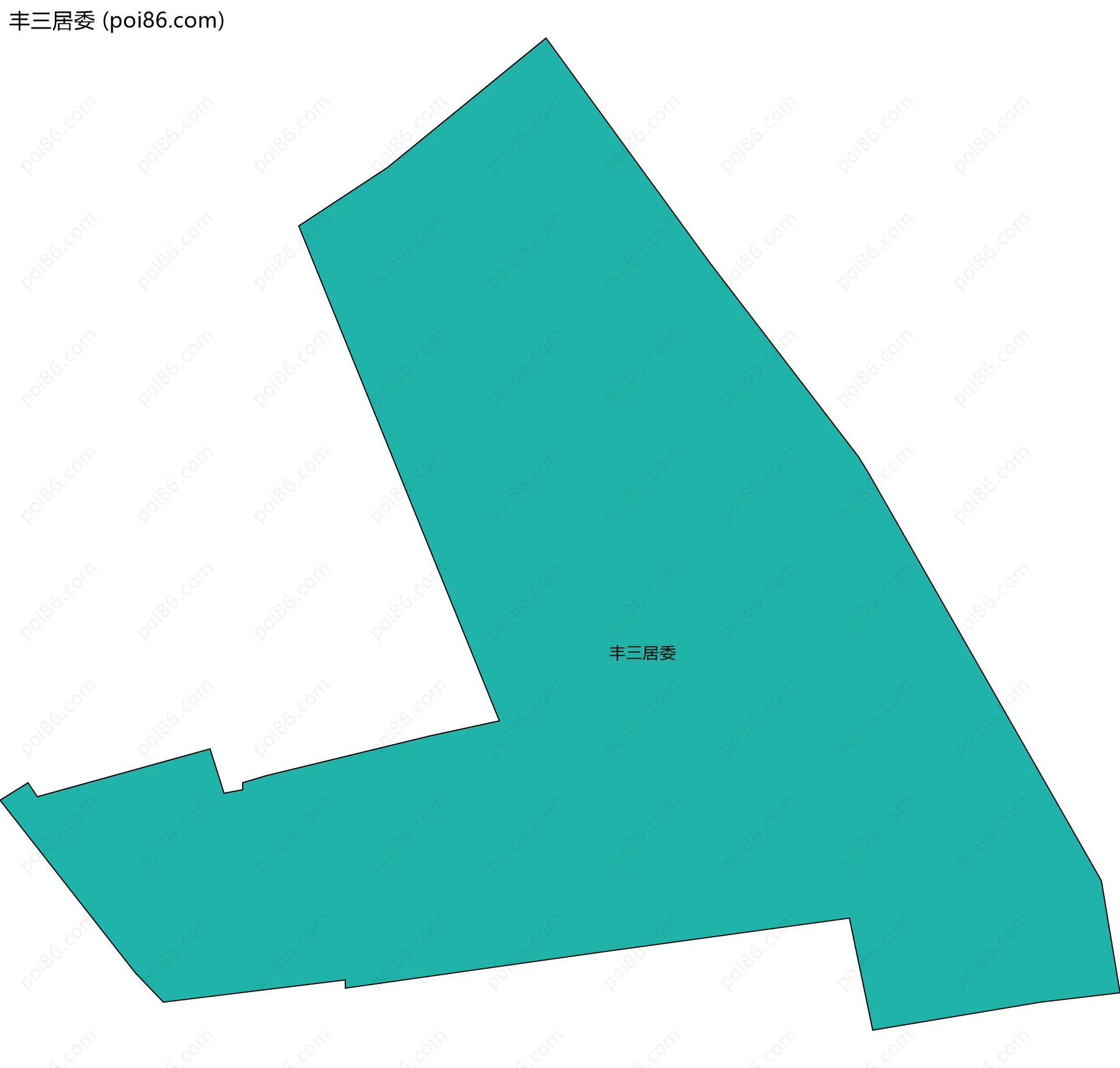 丰三居委边界地图