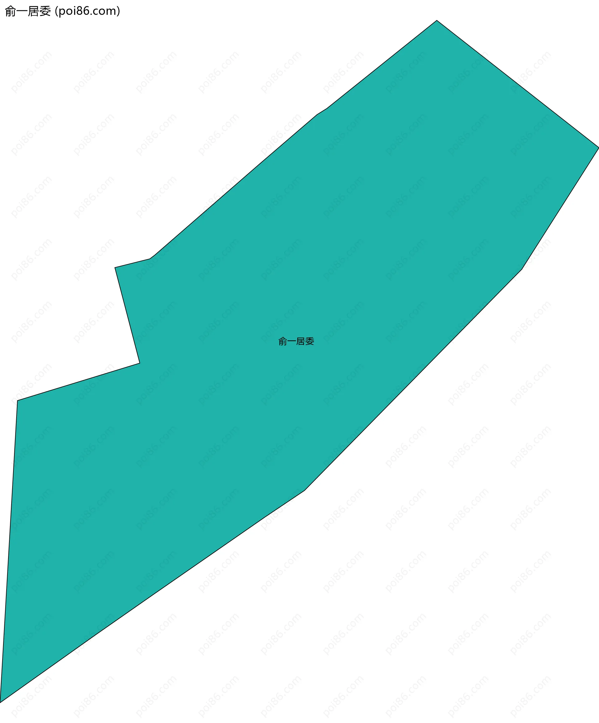 俞一居委边界地图