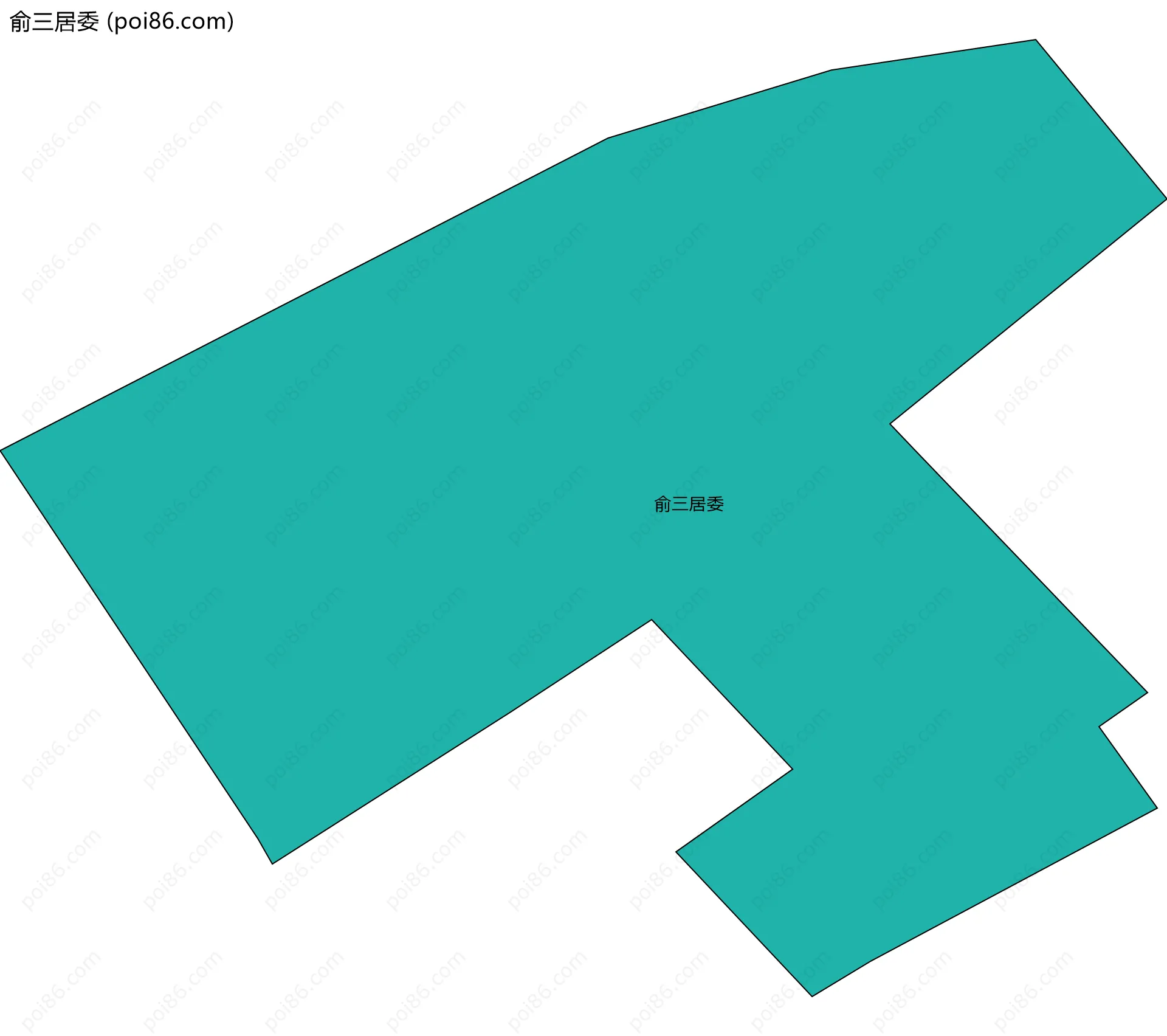 俞三居委边界地图