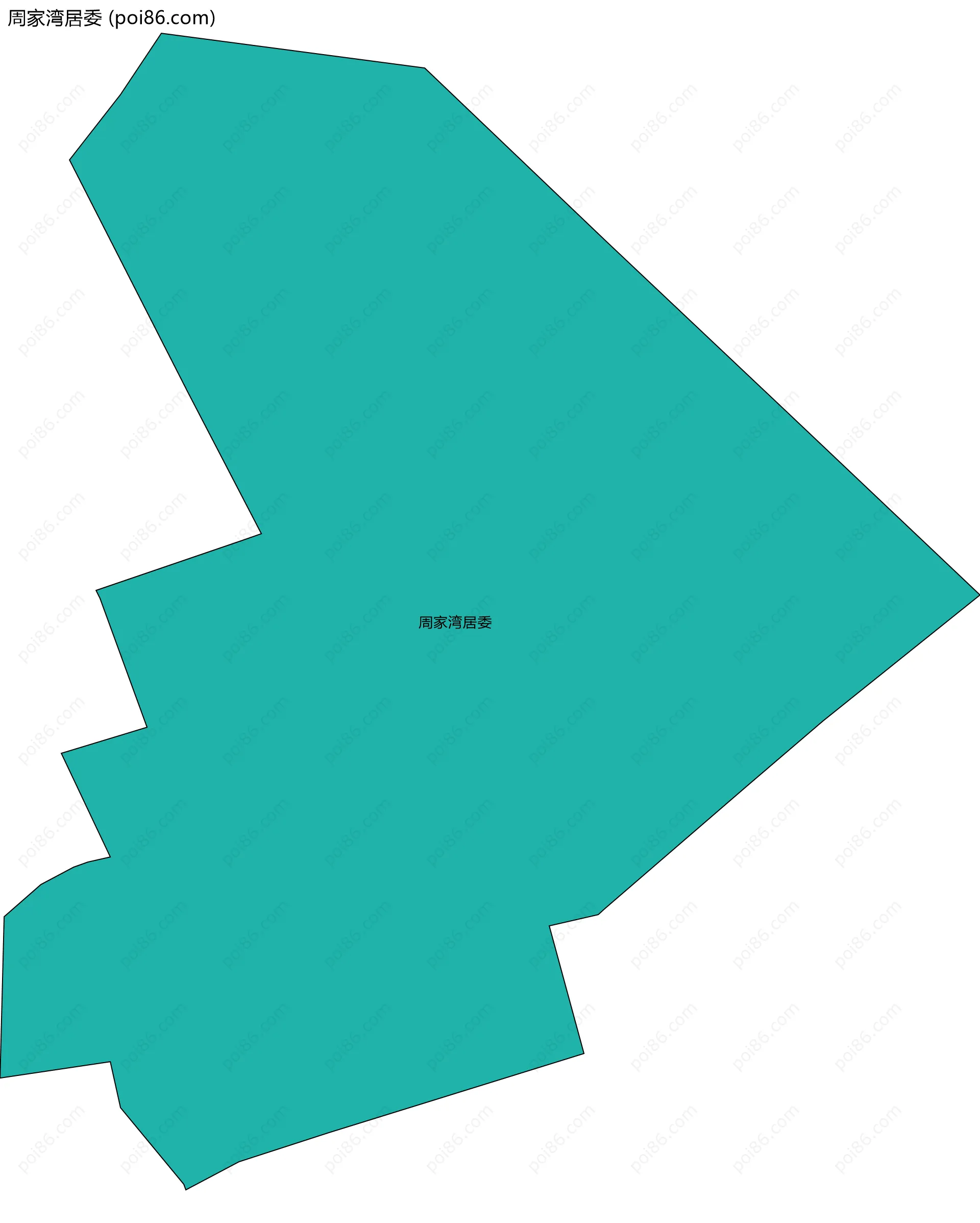 周家湾居委边界地图