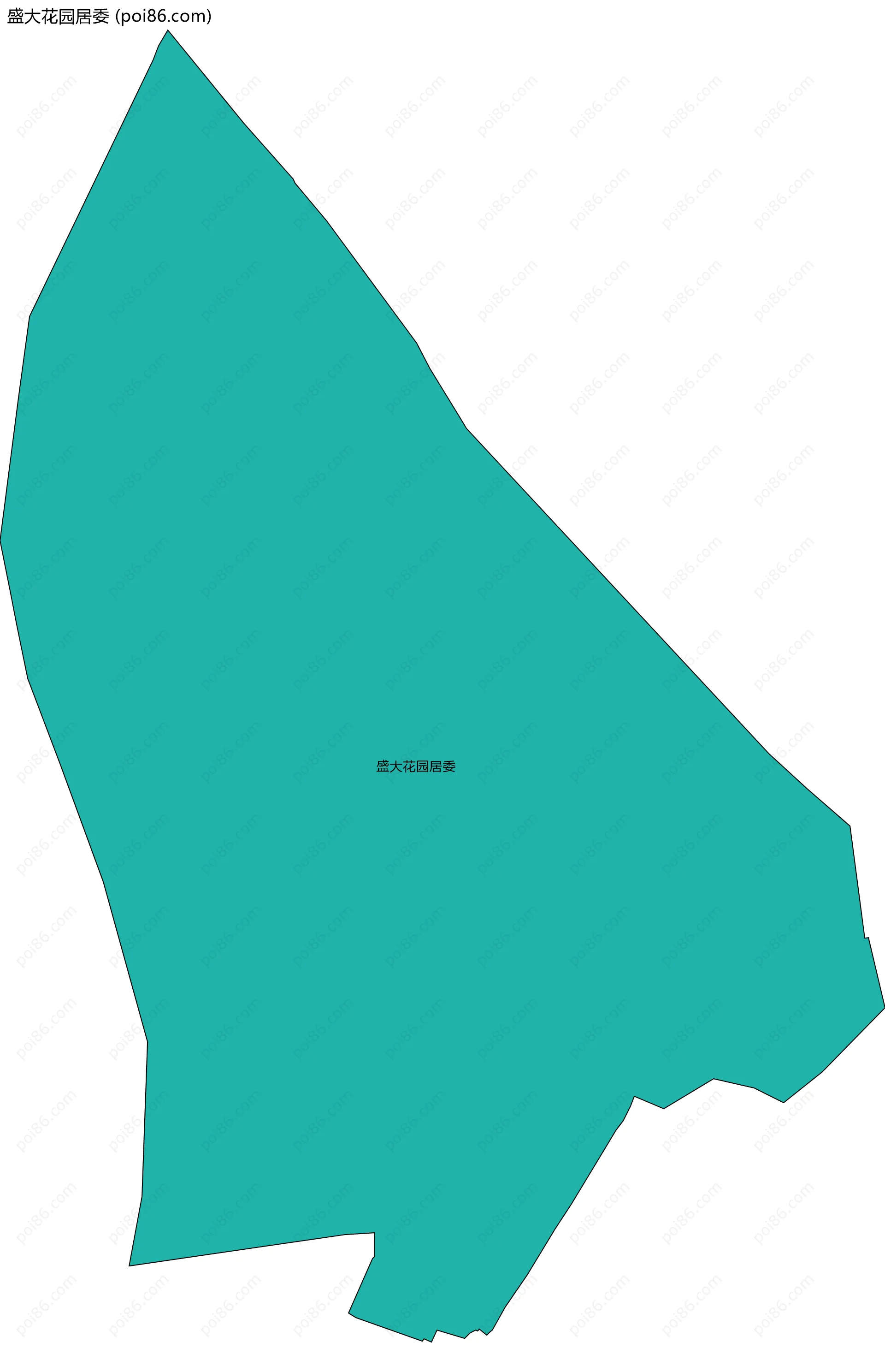 盛大花园居委边界地图