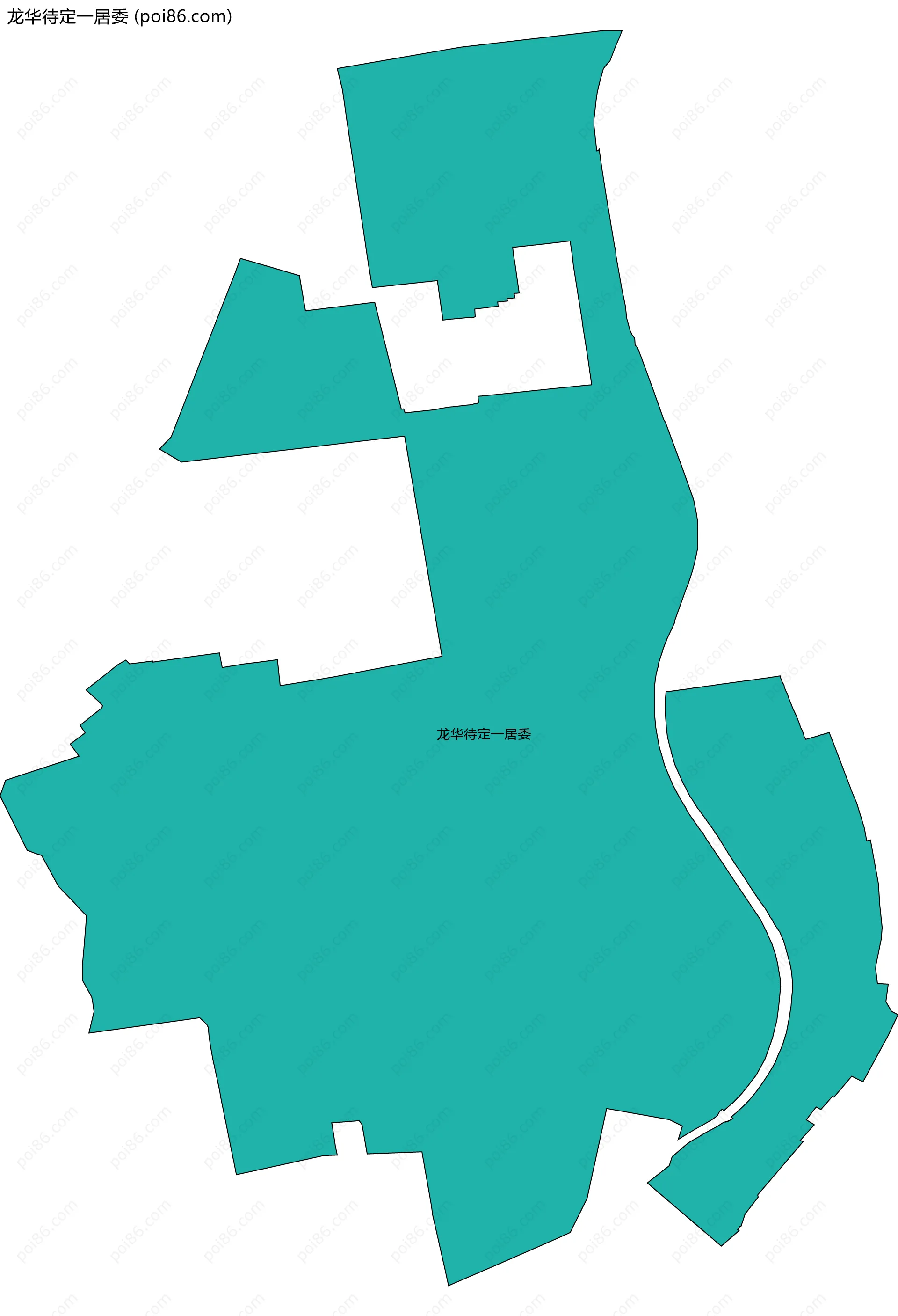 龙华待定一居委边界地图