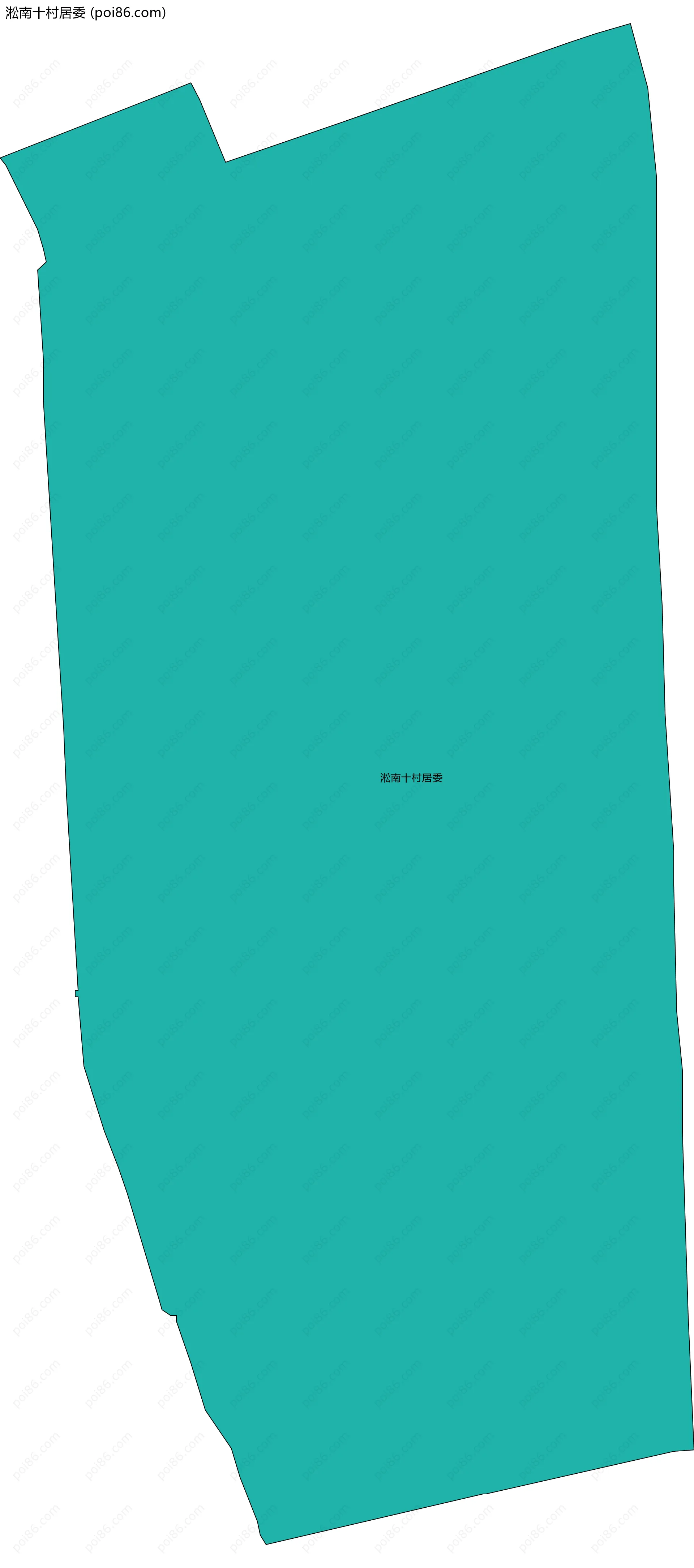 淞南十村居委边界地图