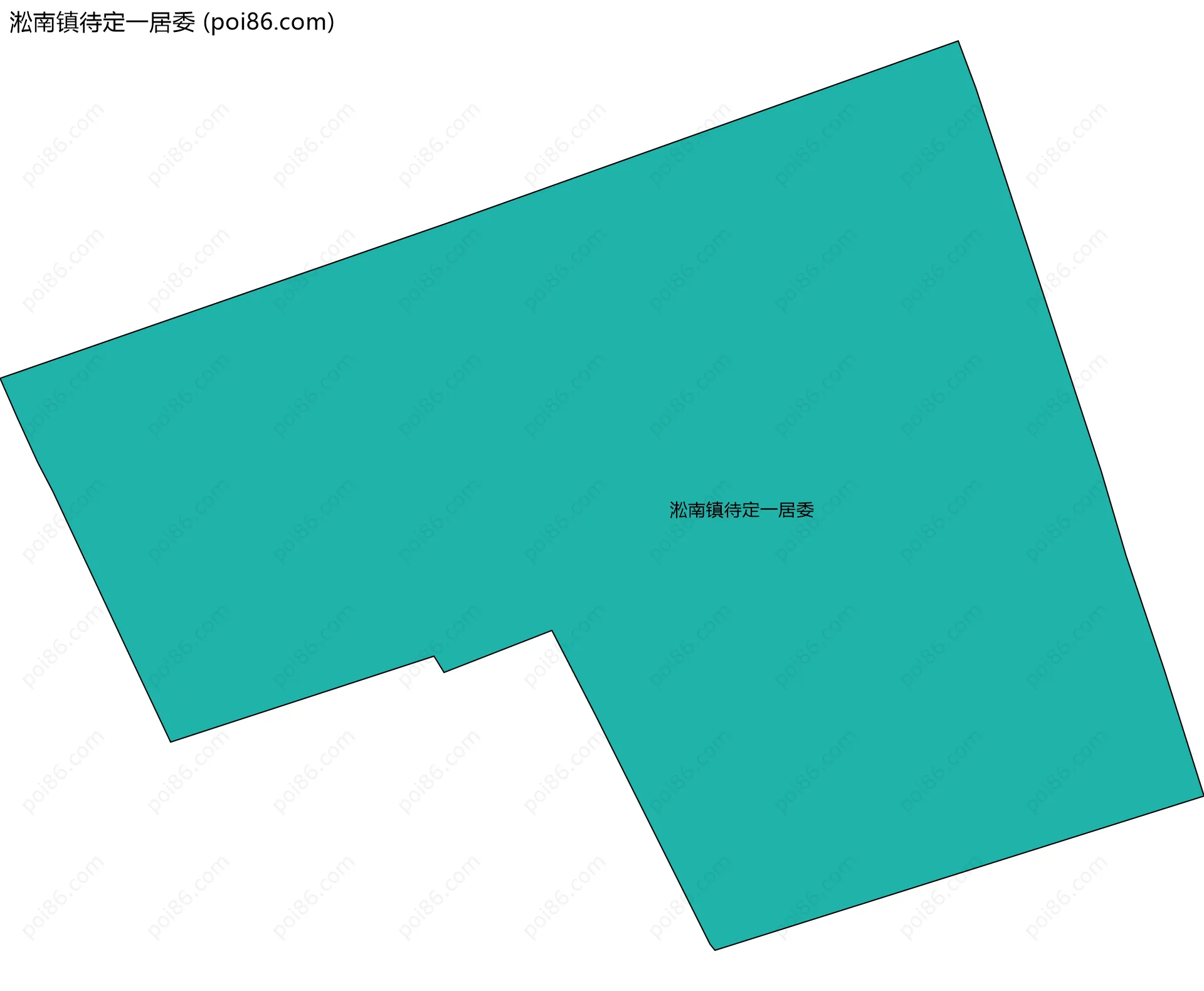 淞南镇待定一居委边界地图