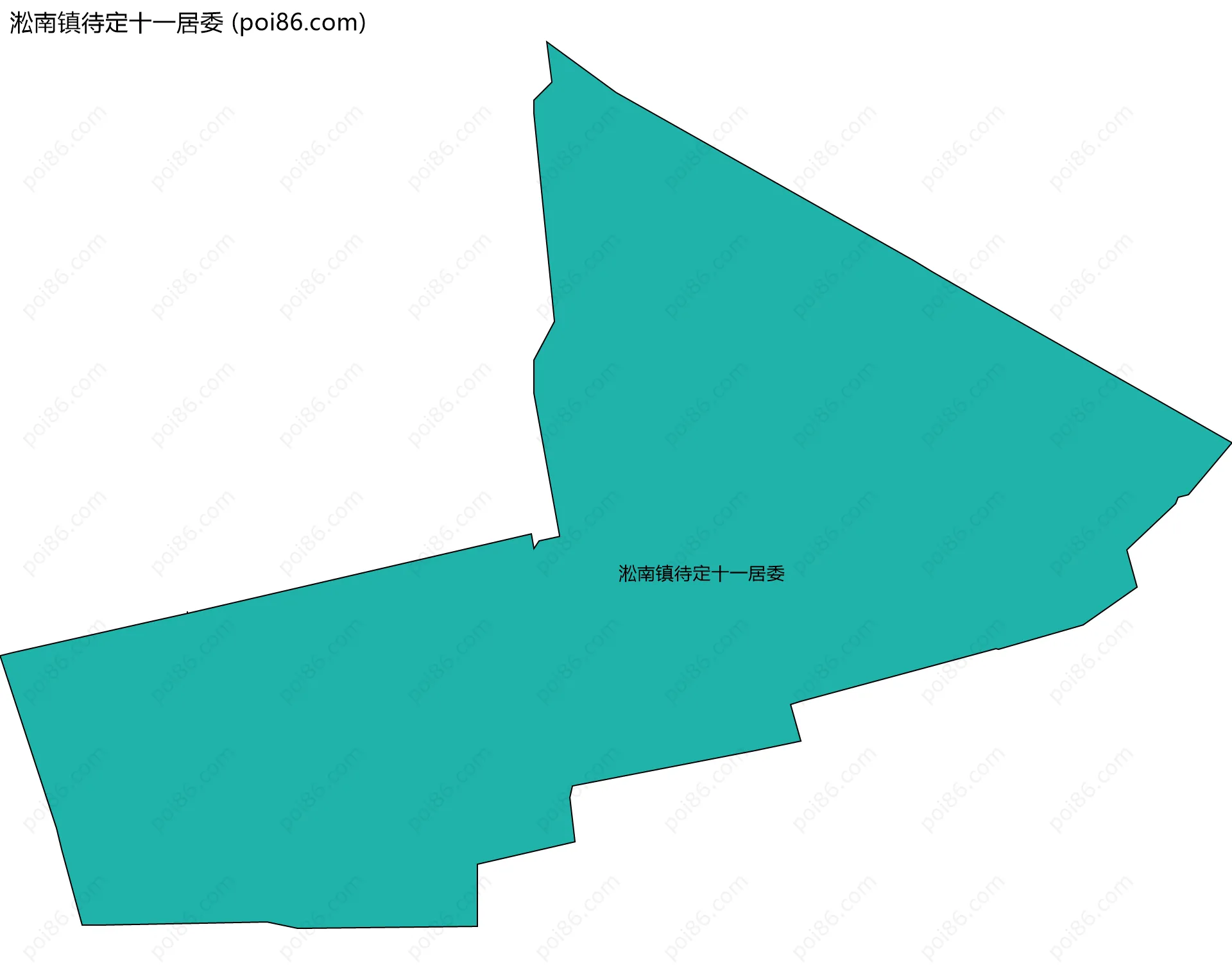淞南镇待定十一居委边界地图