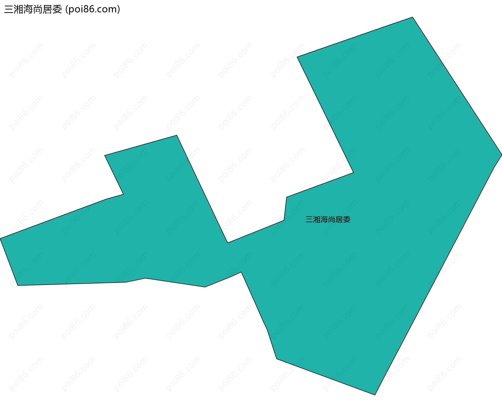 三湘海尚居委边界地图