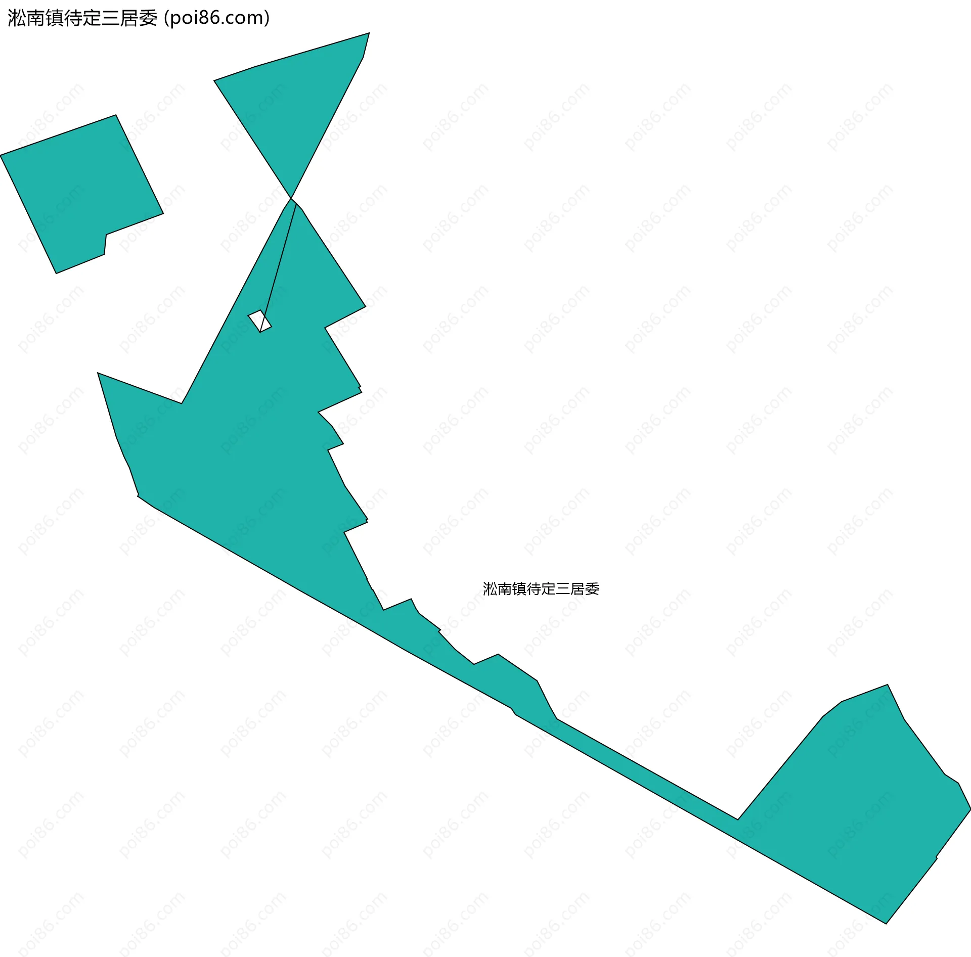 淞南镇待定三居委边界地图