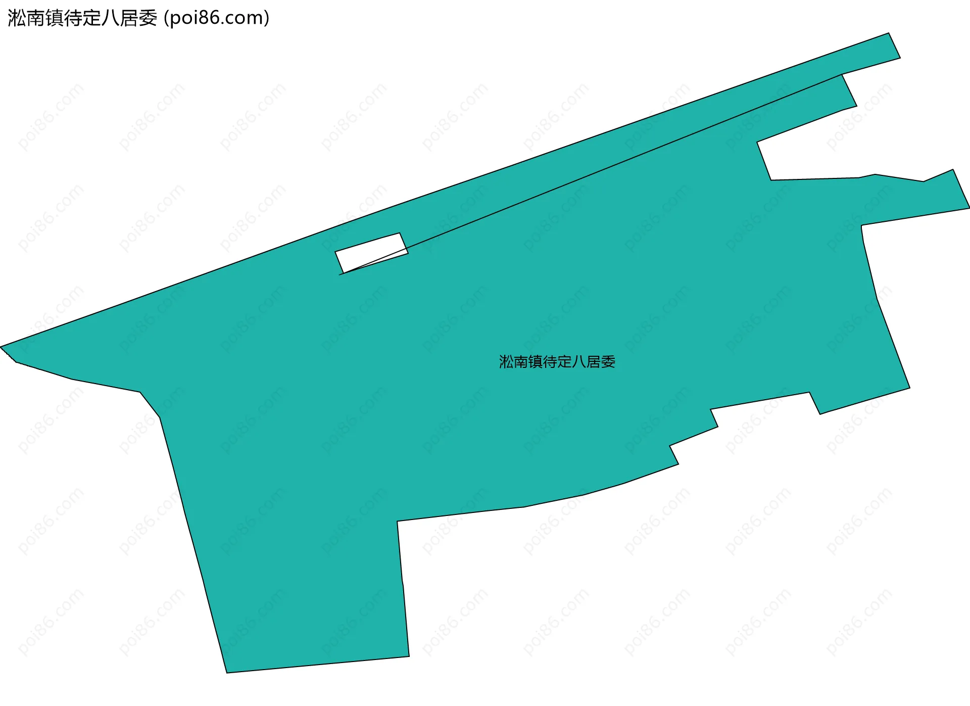 淞南镇待定八居委边界地图