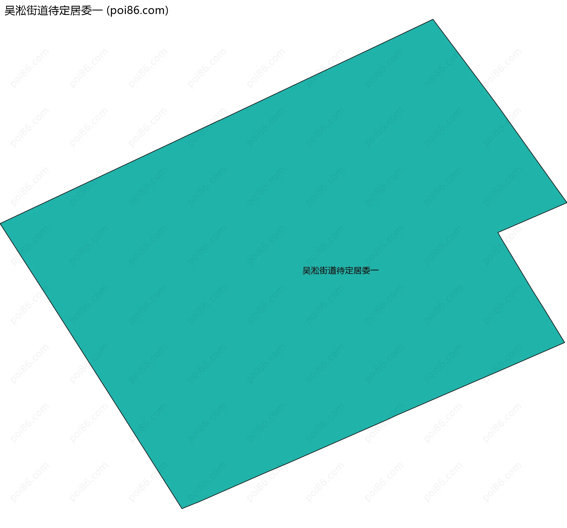 吴淞街道待定居委一边界地图