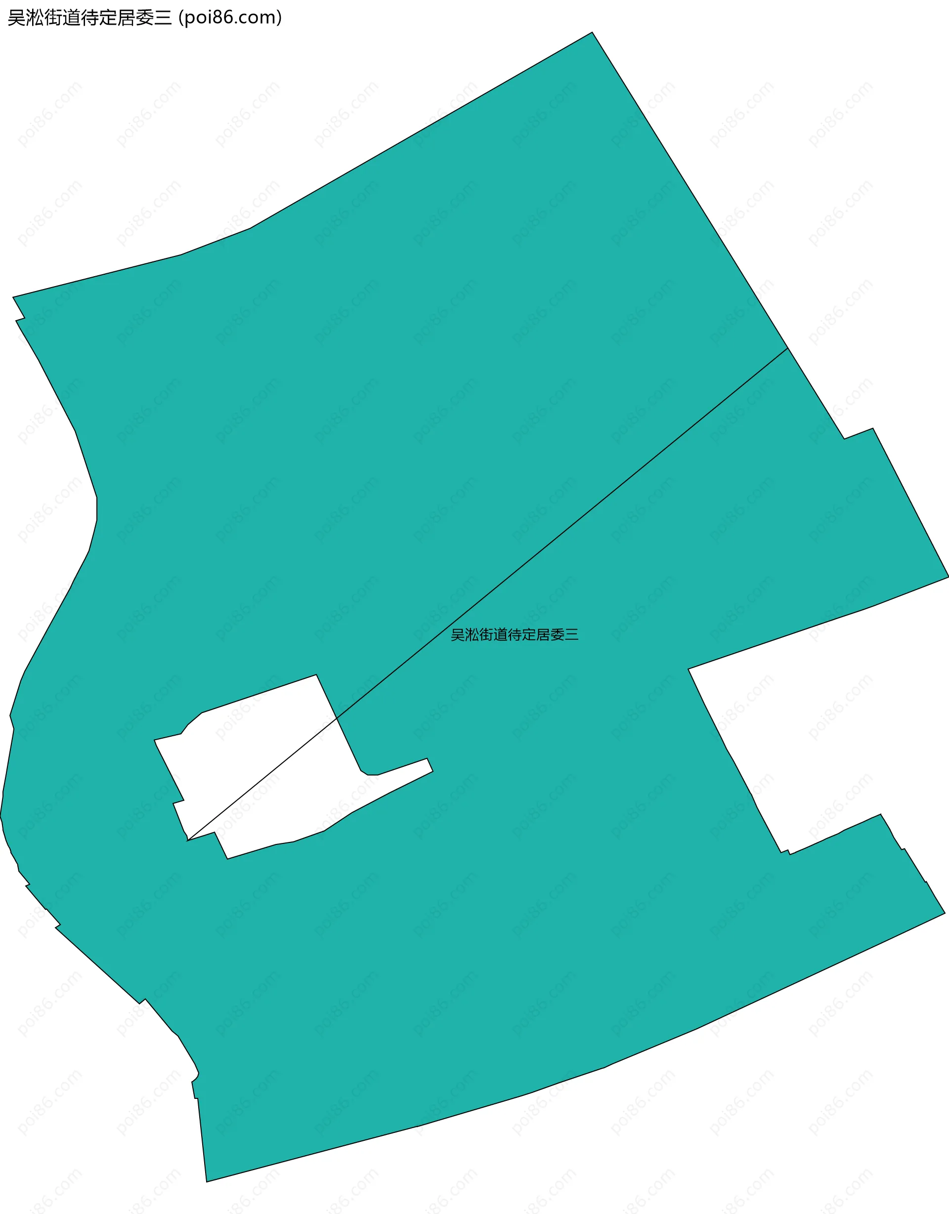 吴淞街道待定居委三边界地图