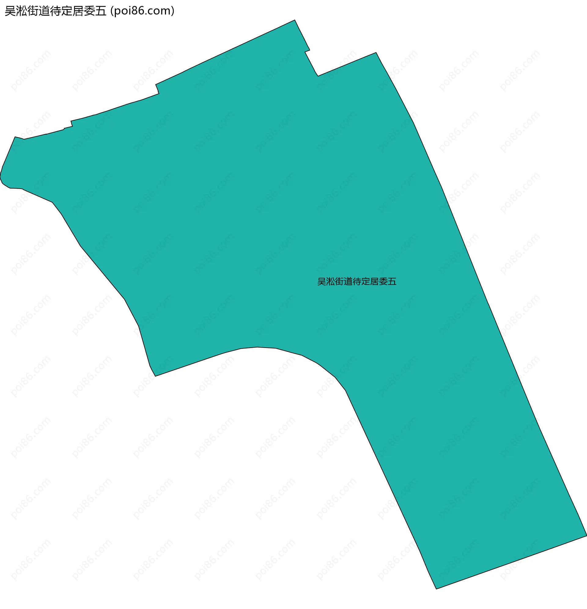 吴淞街道待定居委五边界地图