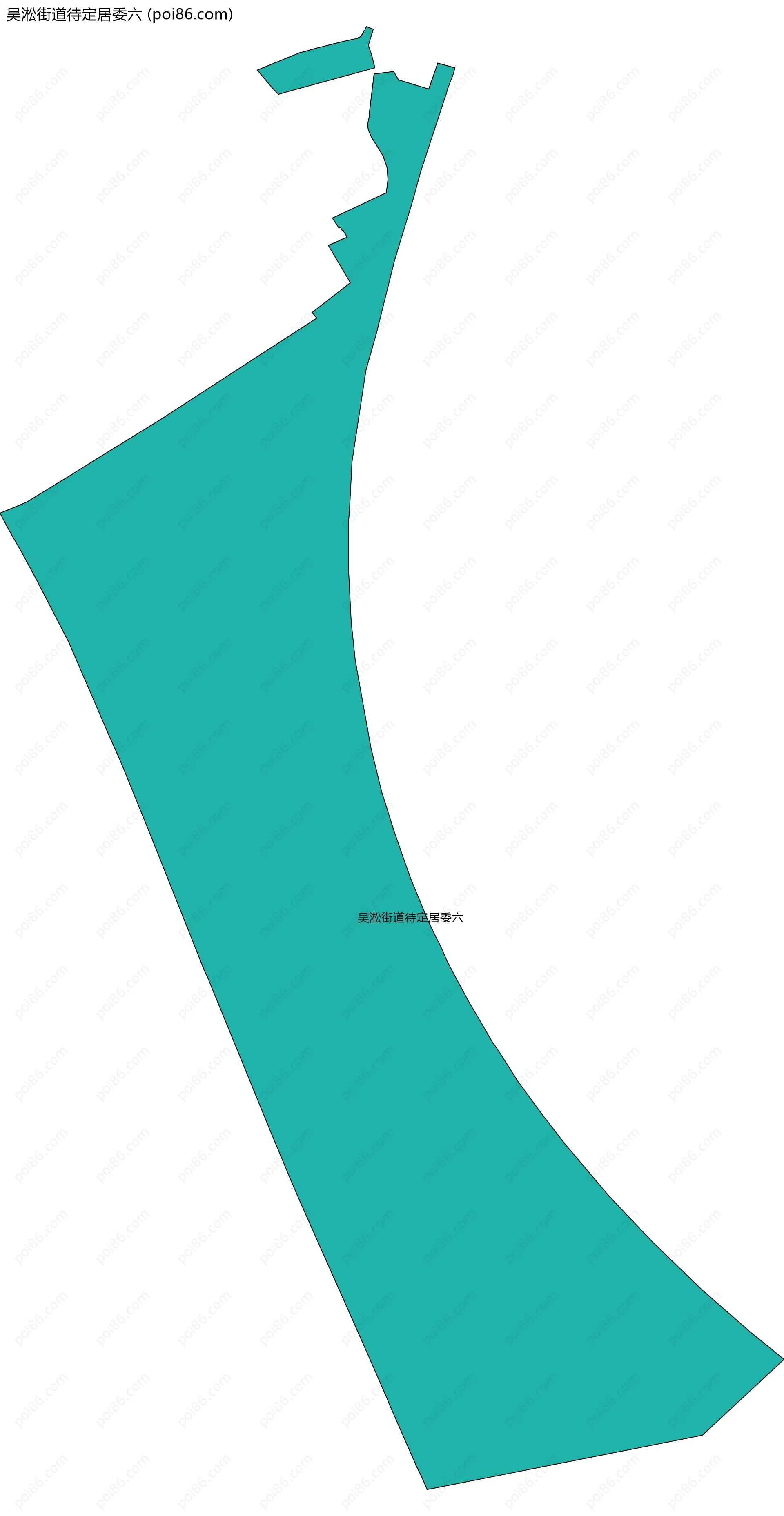 吴淞街道待定居委六边界地图