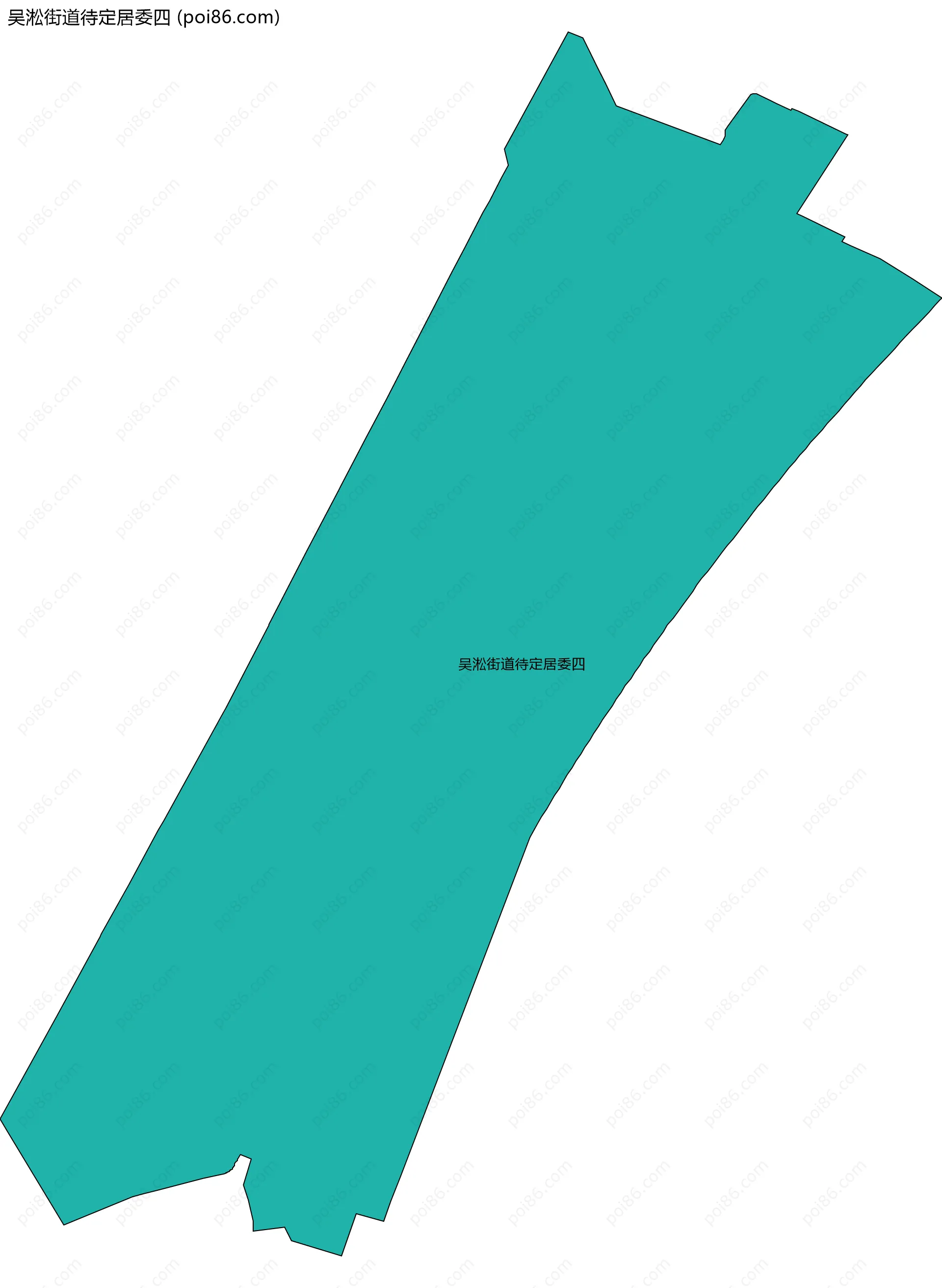 吴淞街道待定居委四边界地图