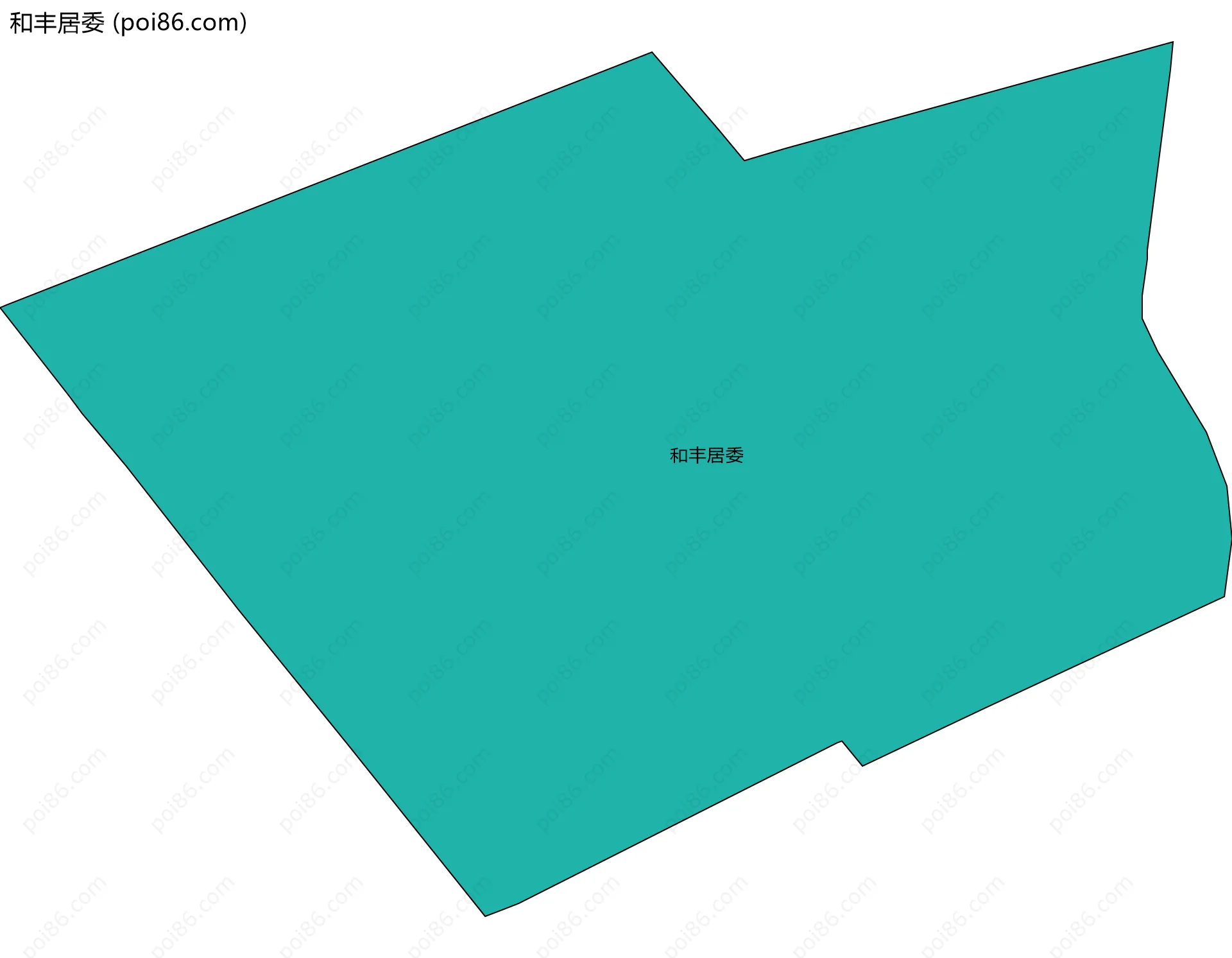 和丰居委边界地图