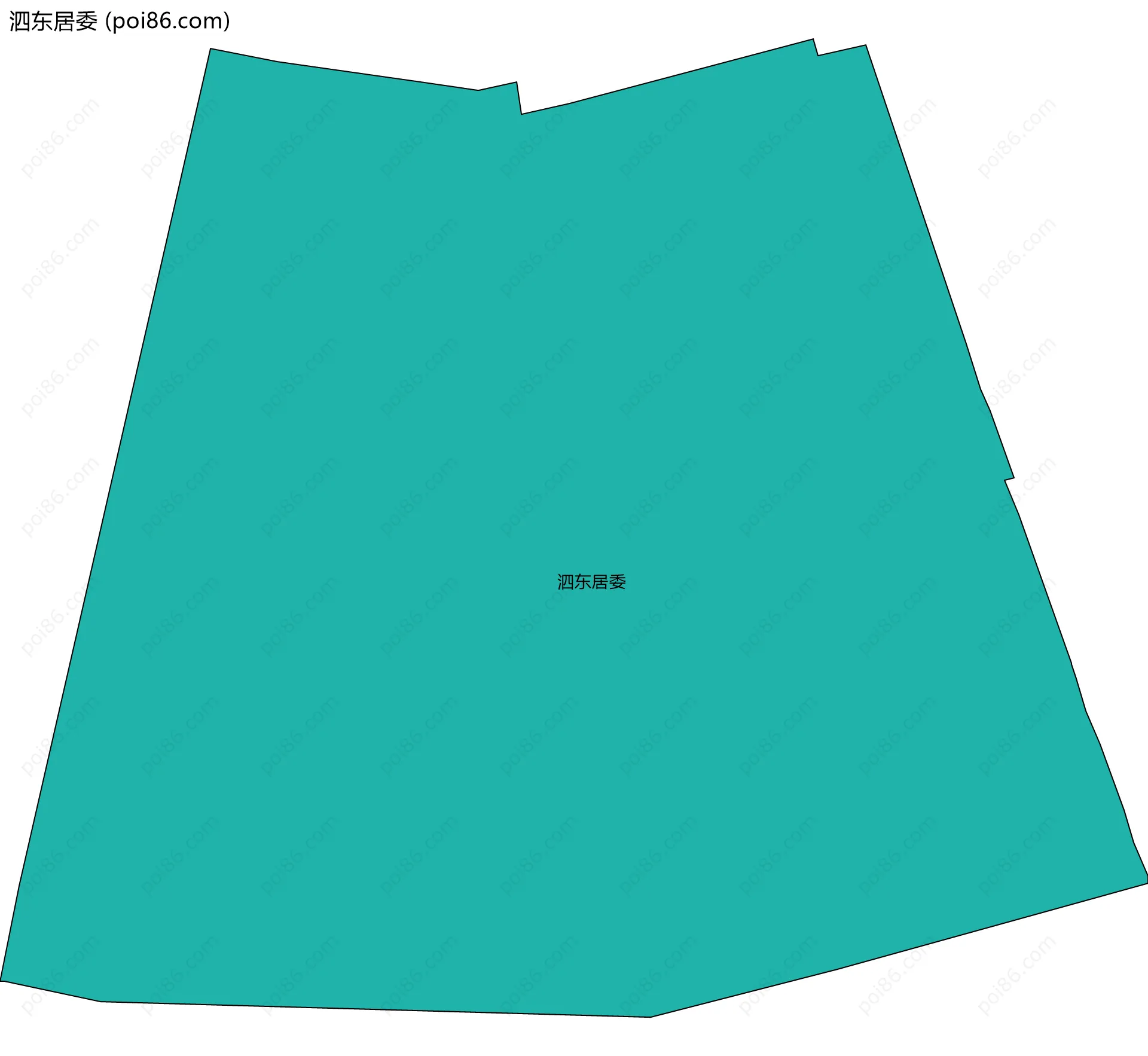 泗东居委边界地图