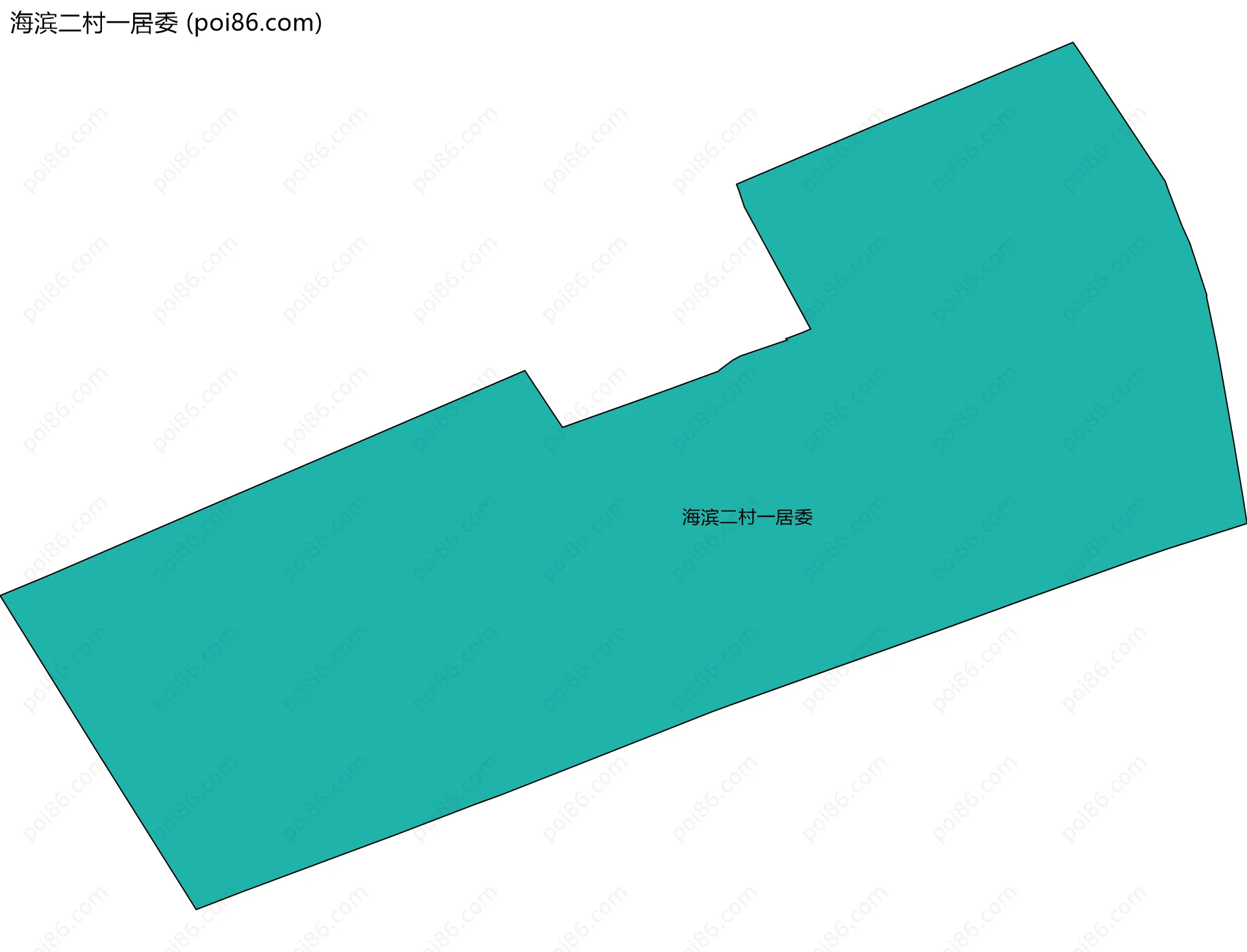 海滨二村一居委边界地图