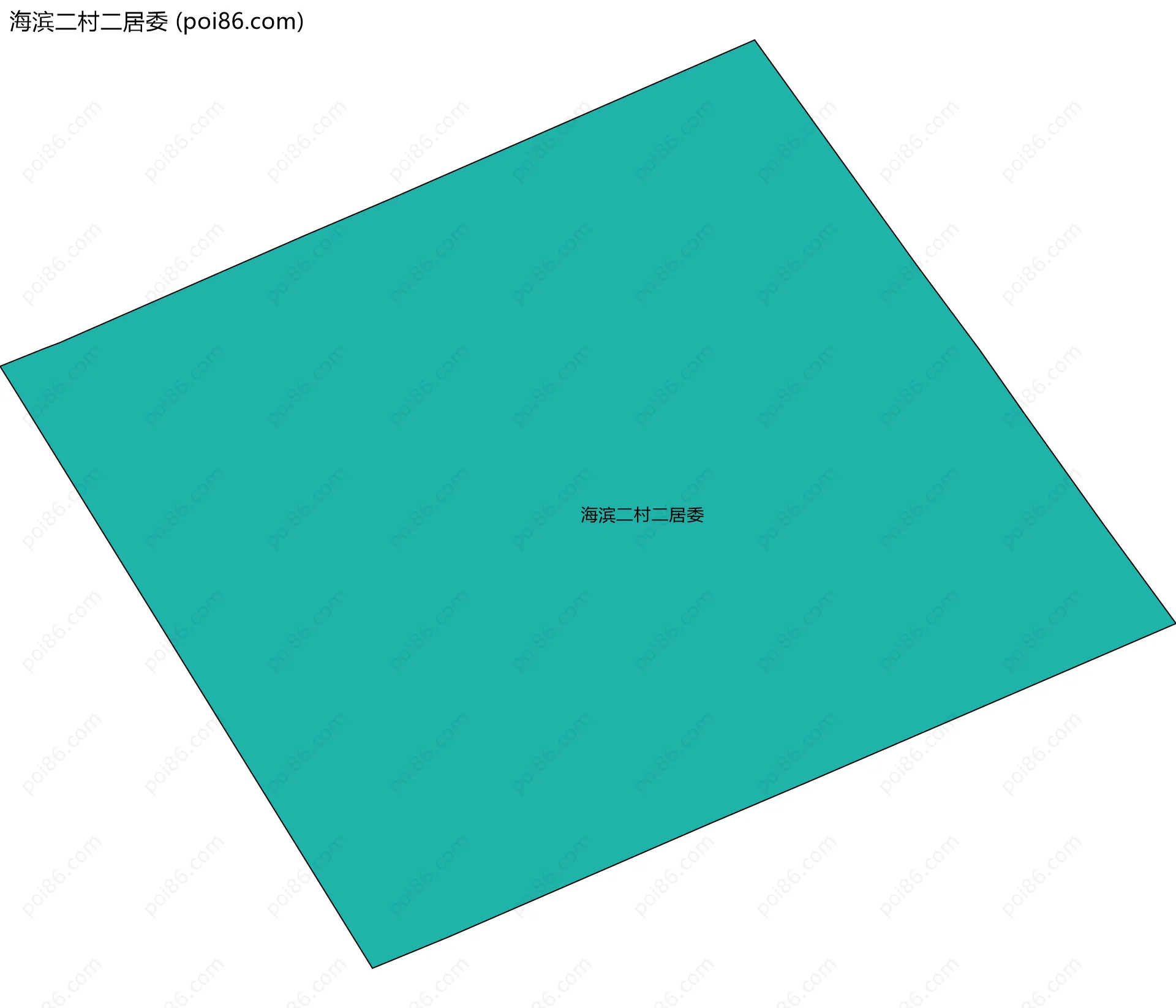 海滨二村二居委边界地图