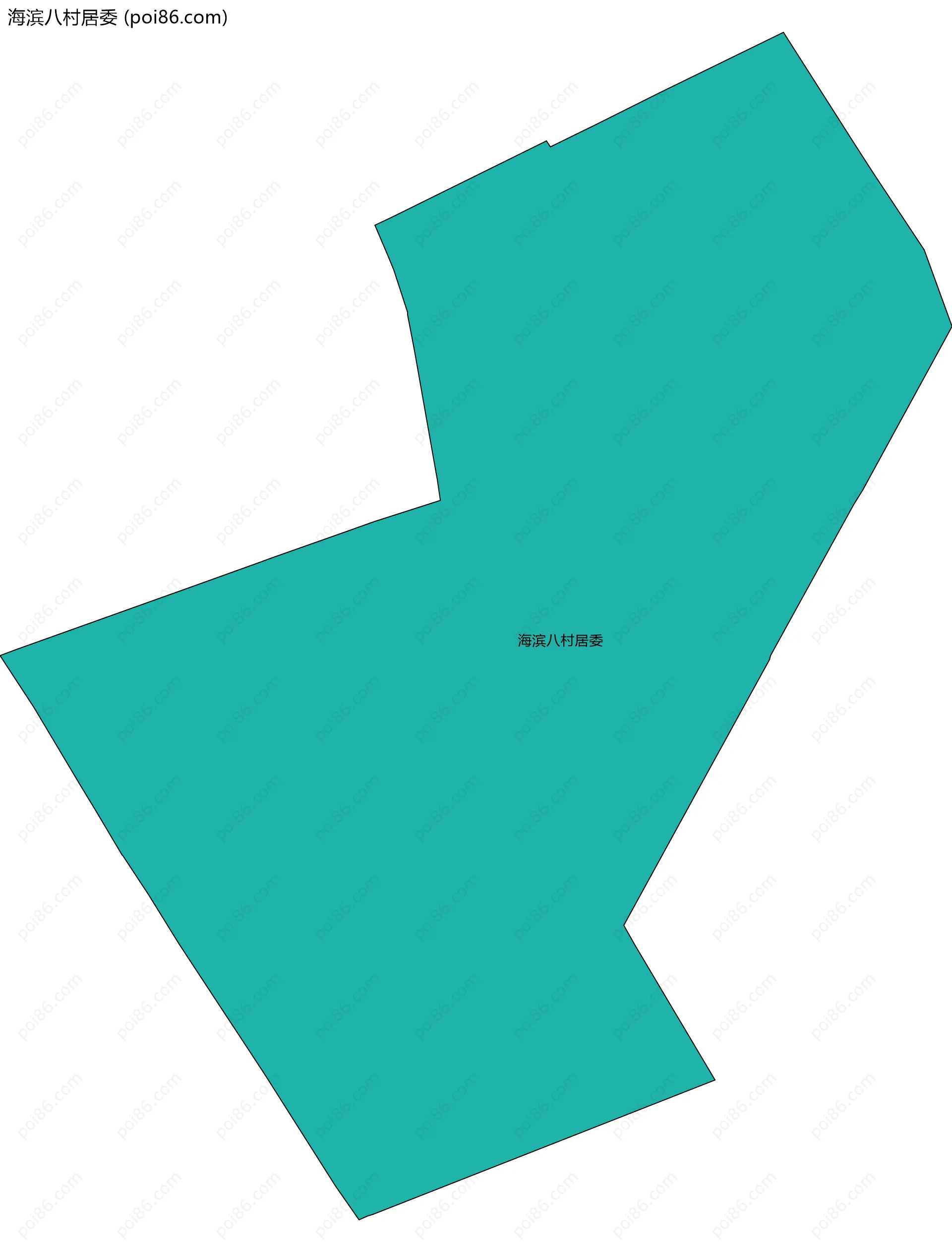 海滨八村居委边界地图