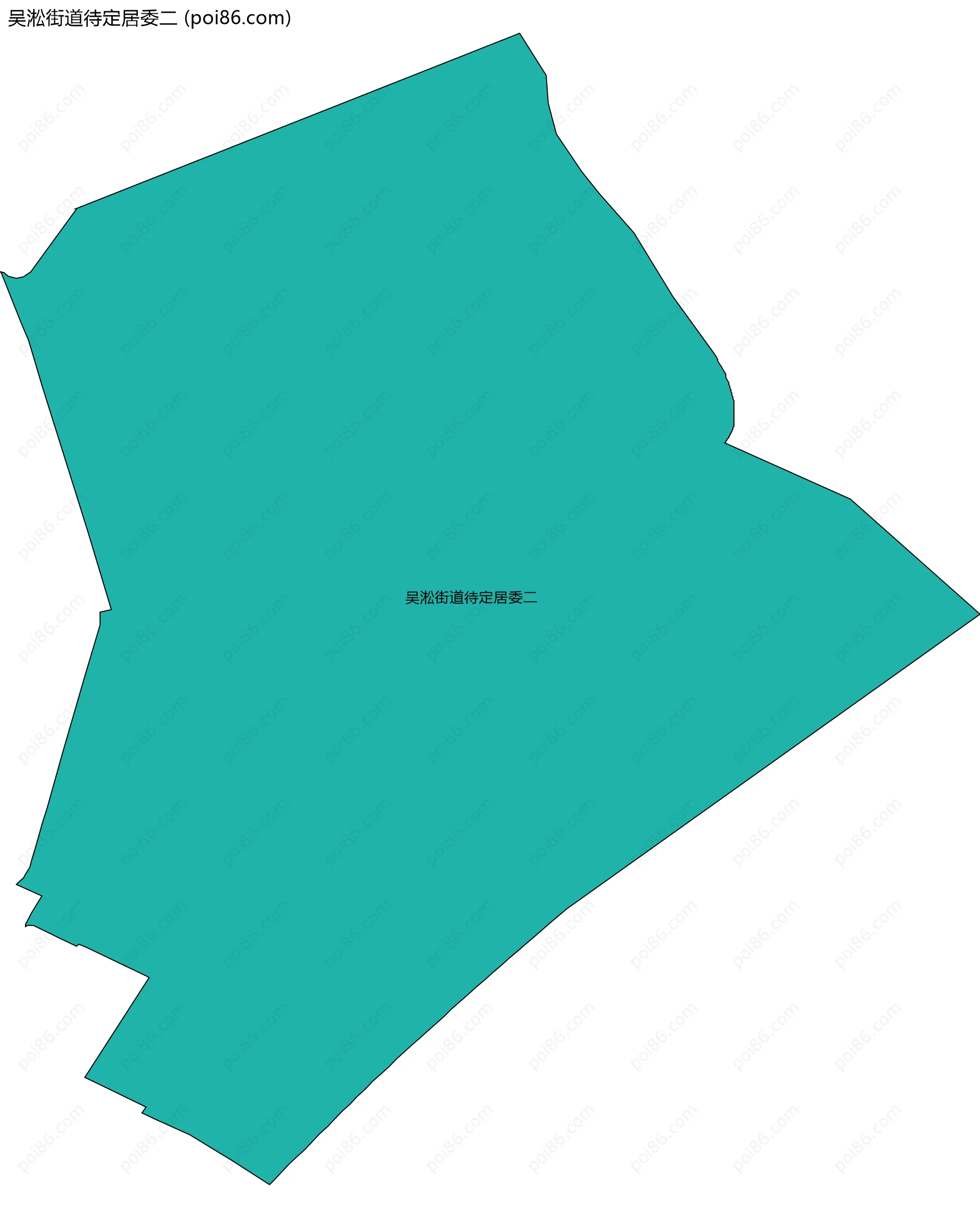 吴淞街道待定居委二边界地图