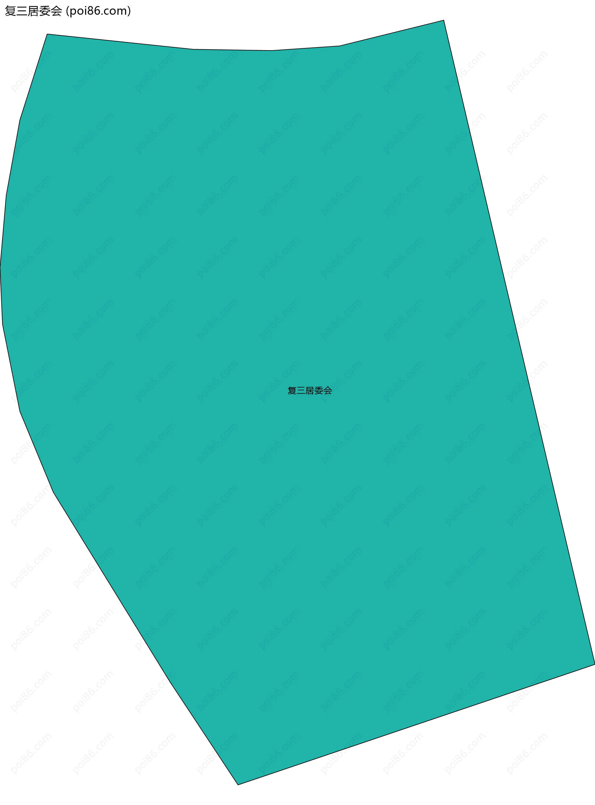 复三居委会边界地图