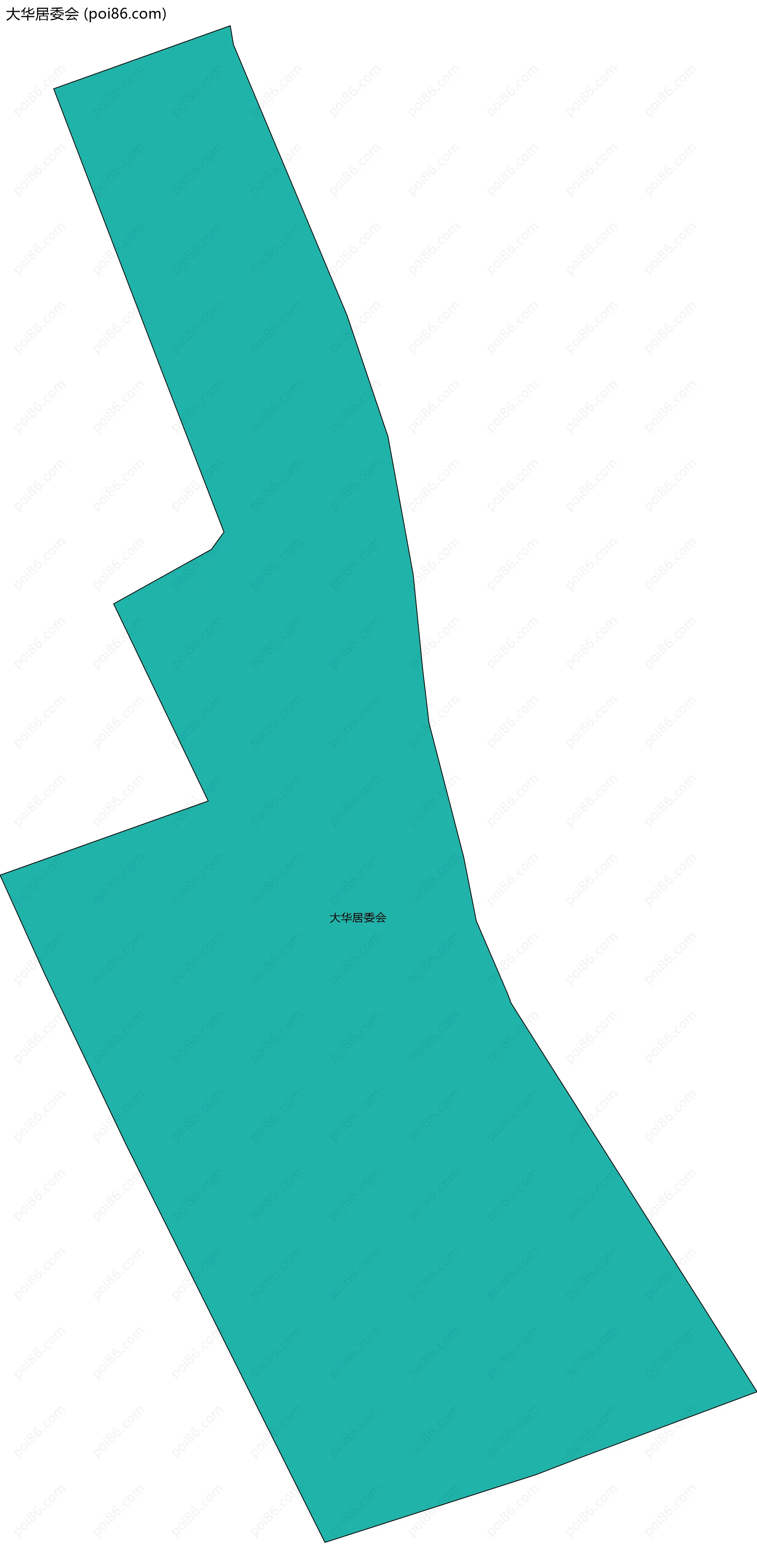 大华居委会边界地图