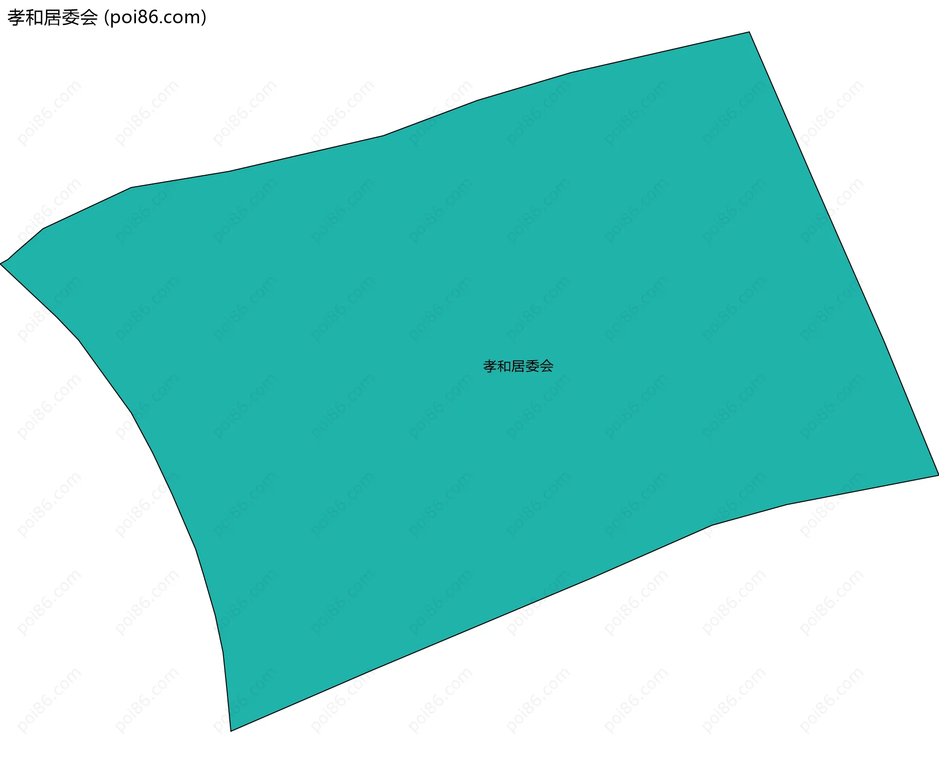 孝和居委会边界地图