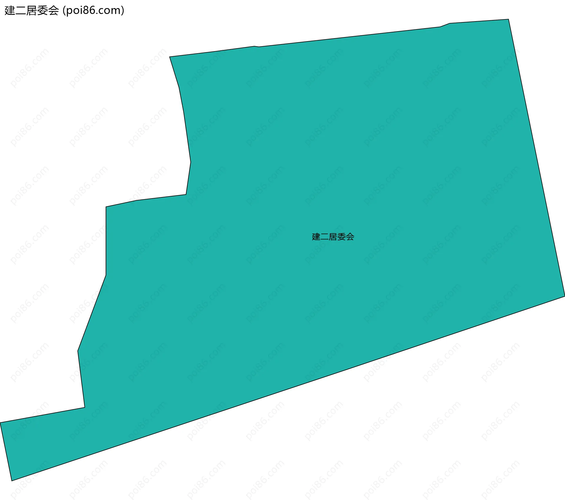 建二居委会边界地图