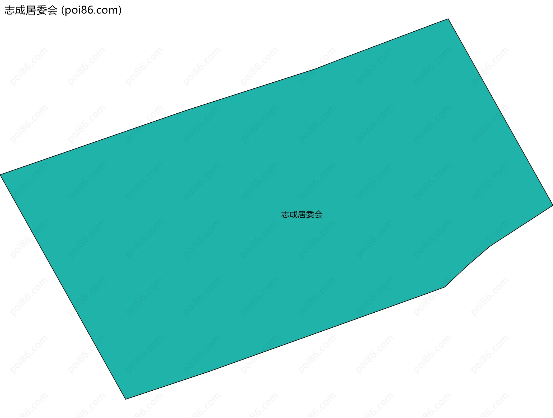 志成居委会边界地图