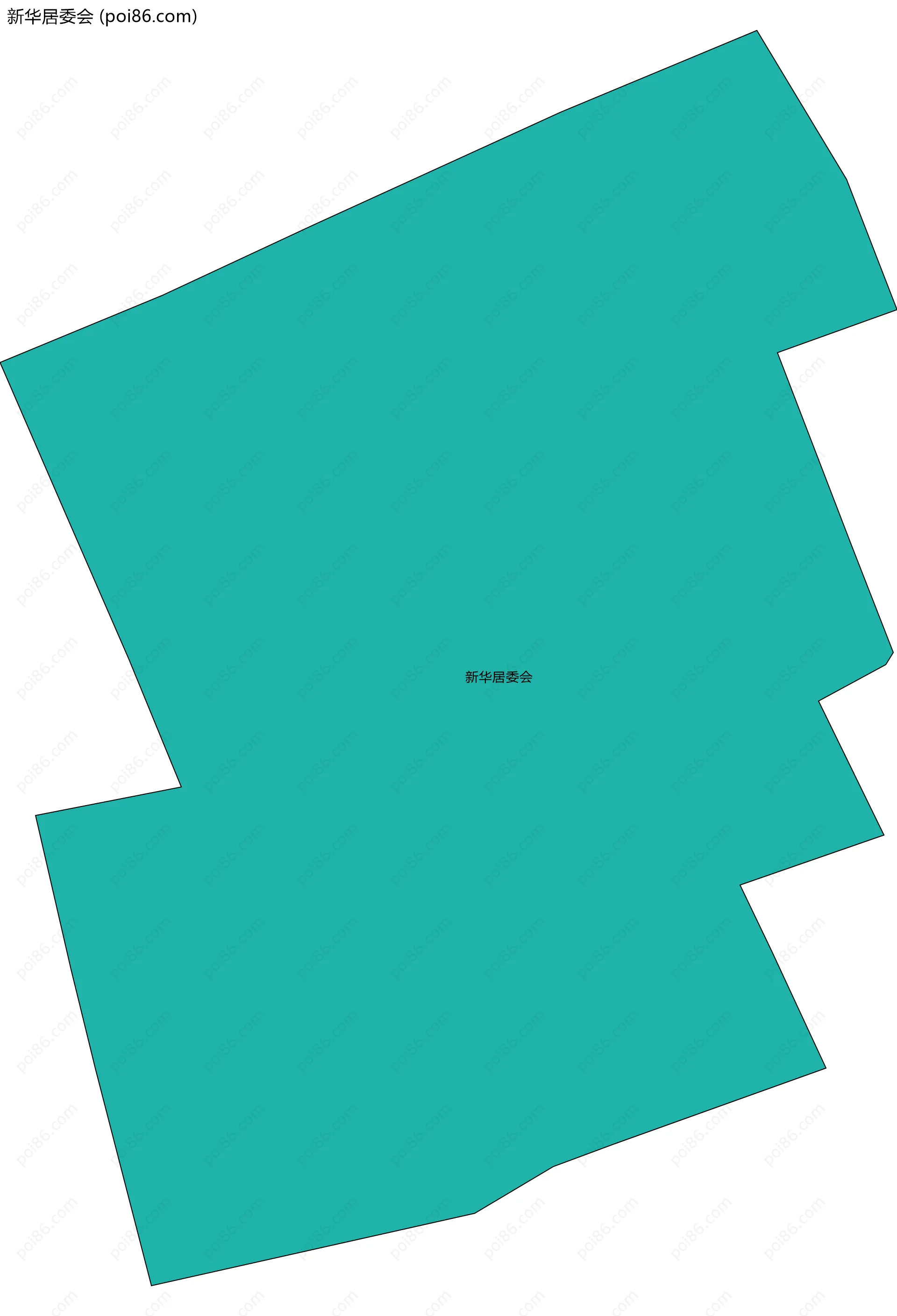 新华居委会边界地图