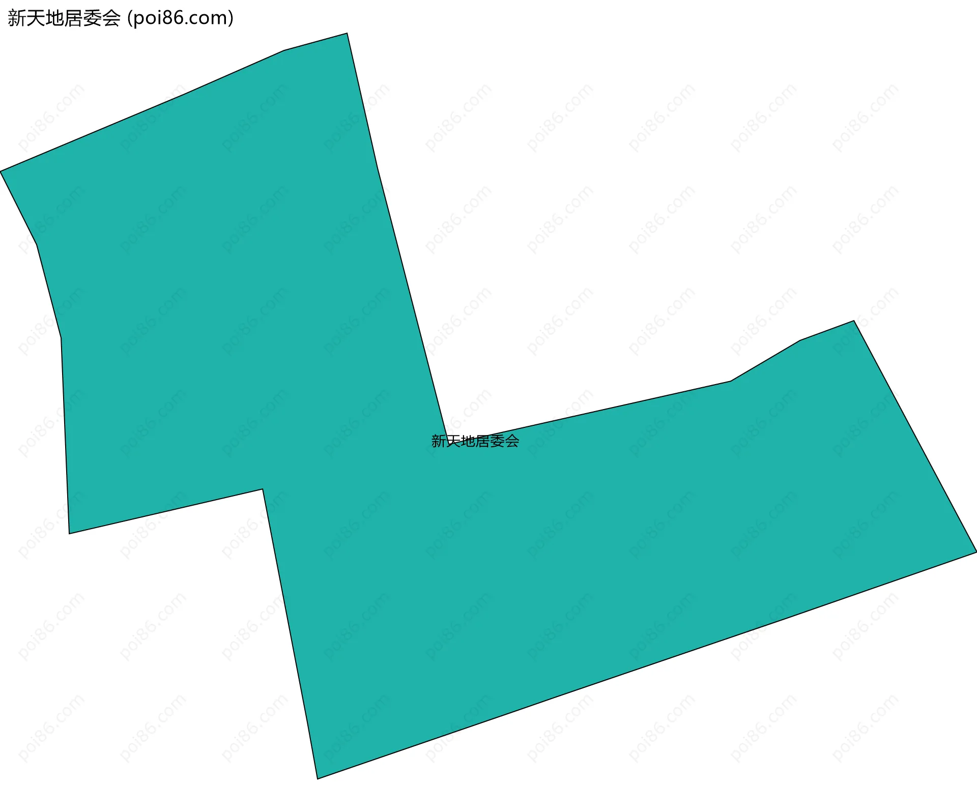 新天地居委会边界地图