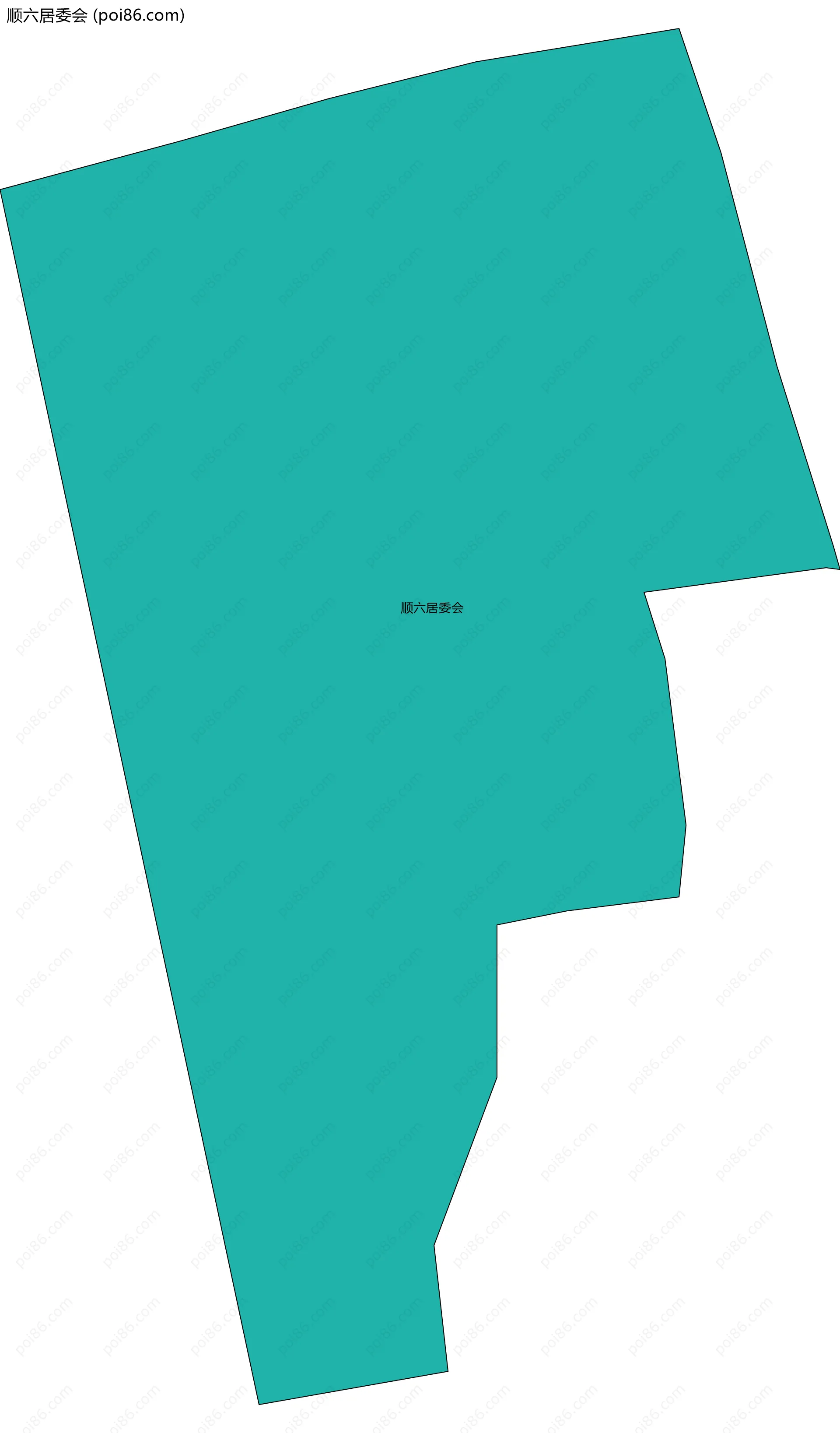 顺六居委会边界地图