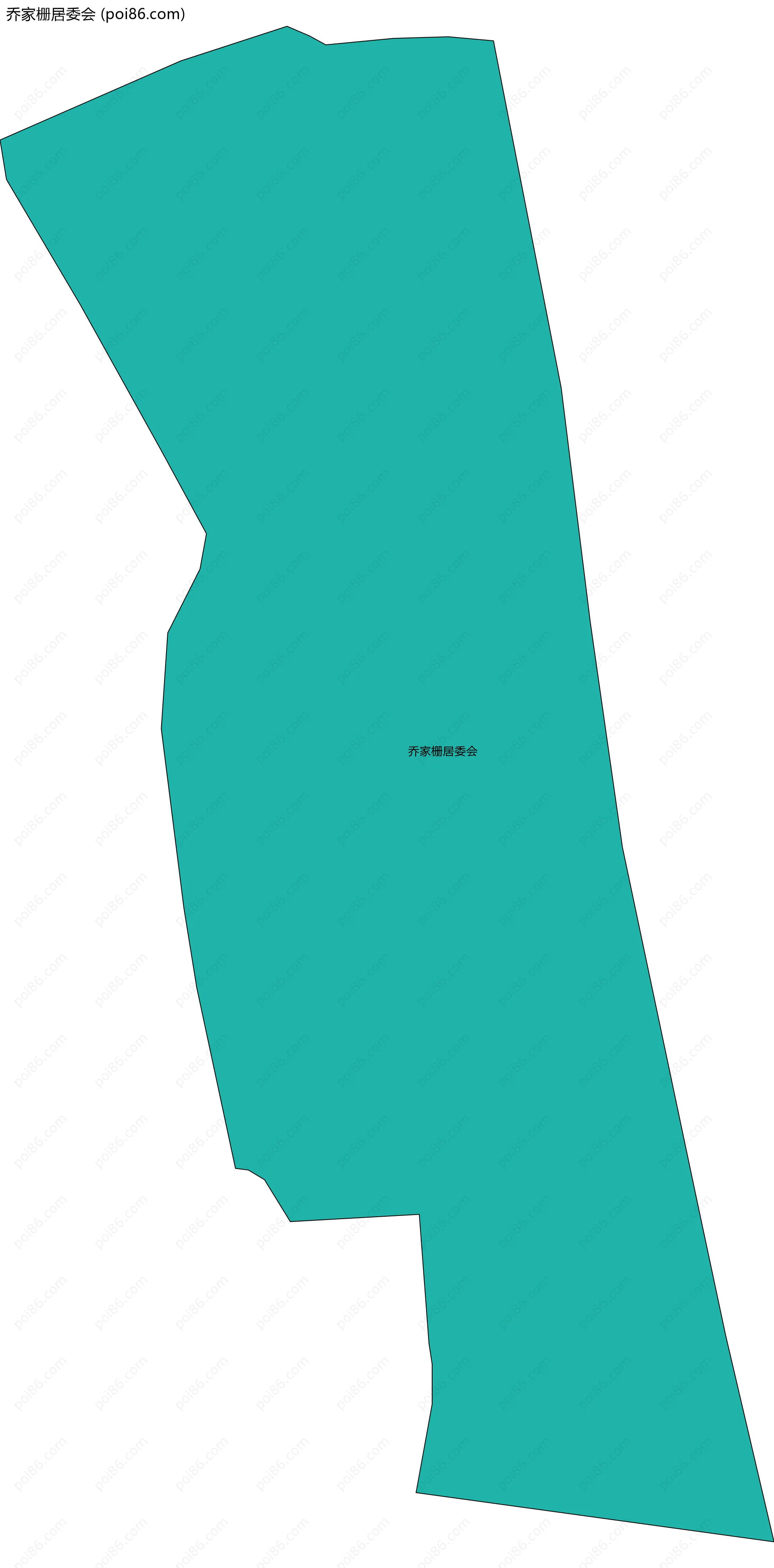 乔家栅居委会边界地图