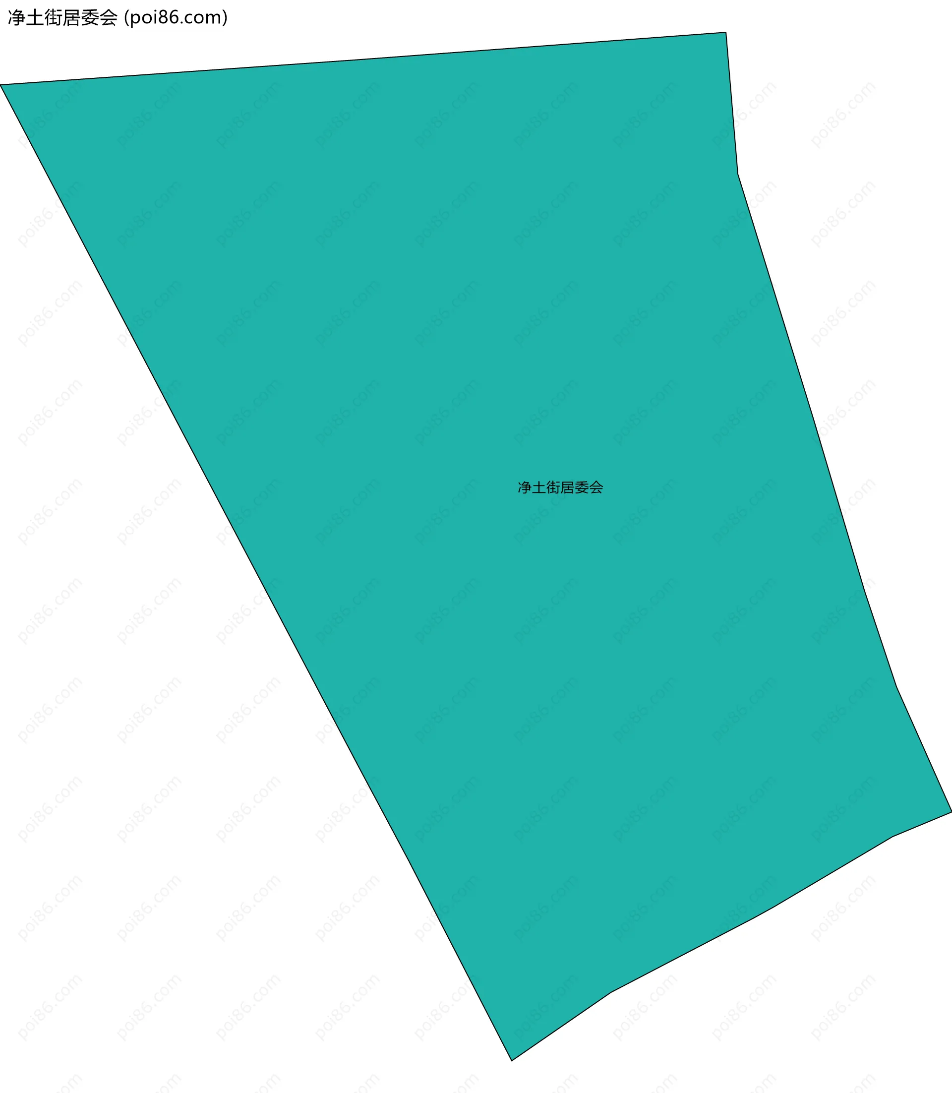 净土街居委会边界地图