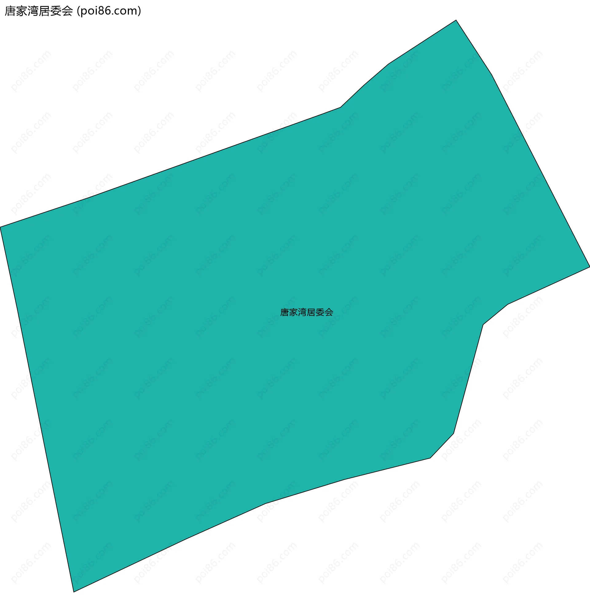 唐家湾居委会边界地图