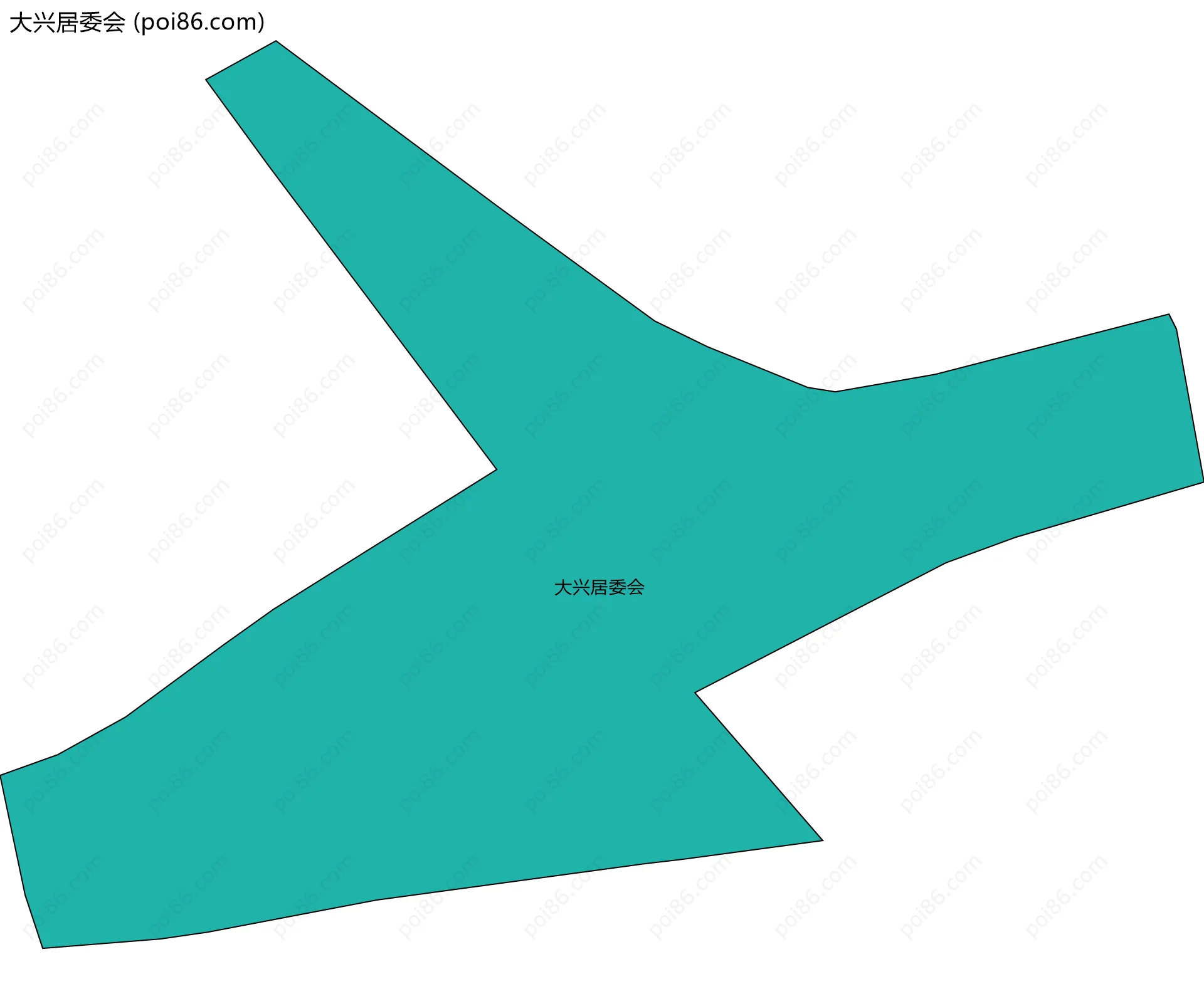 大兴居委会边界地图
