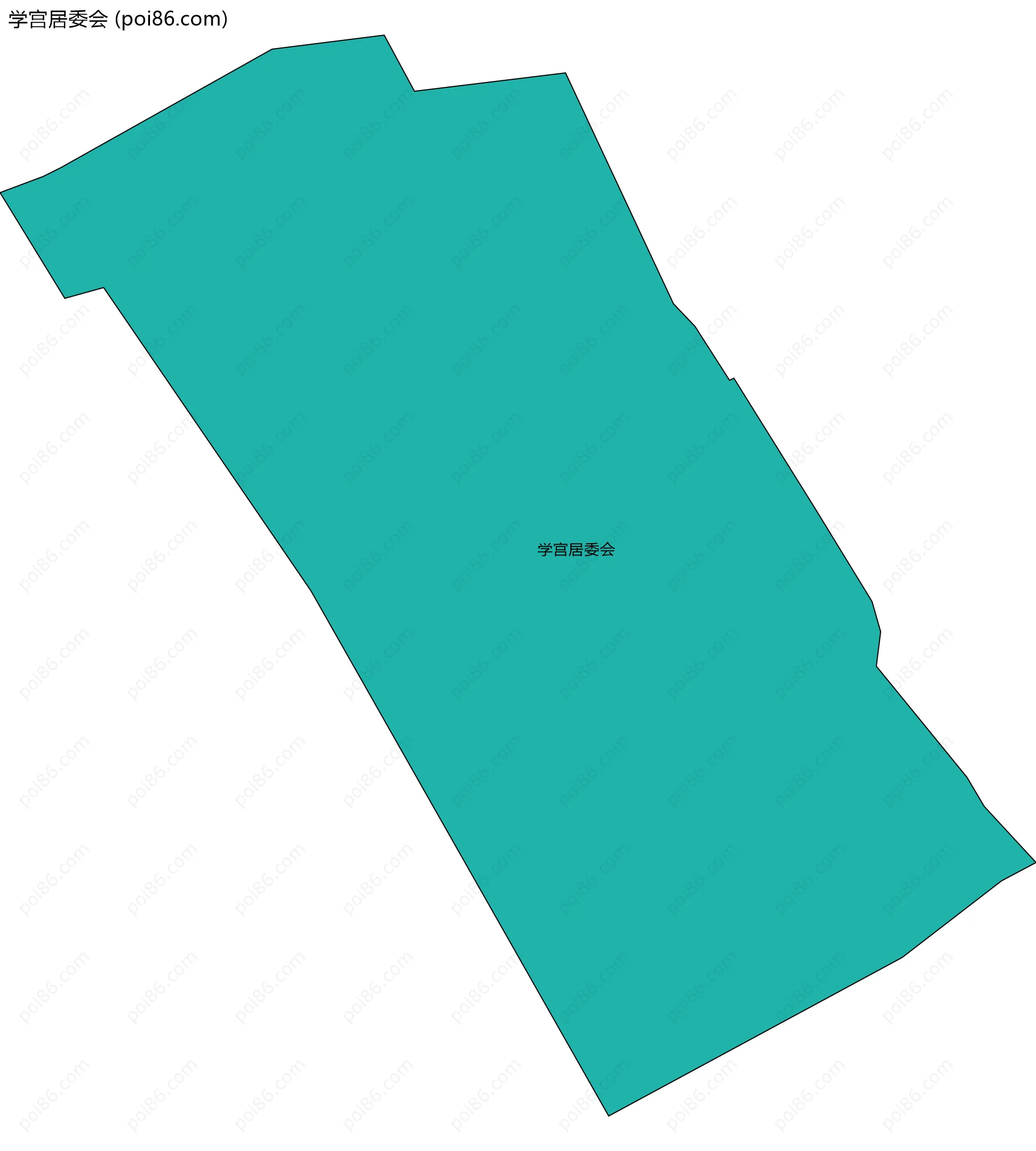 学宫居委会边界地图