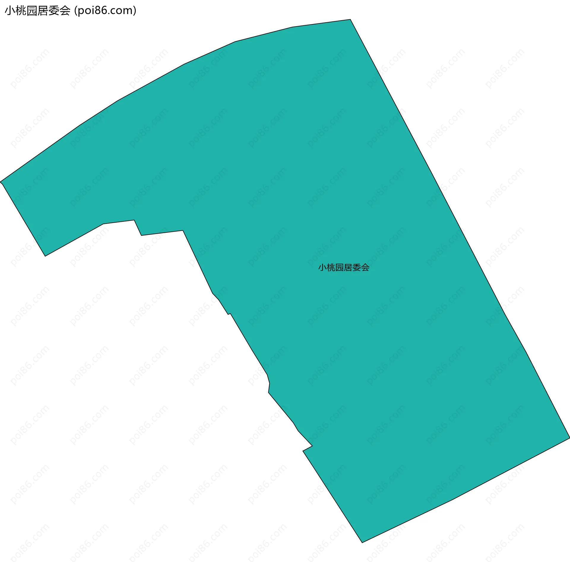 小桃园居委会边界地图