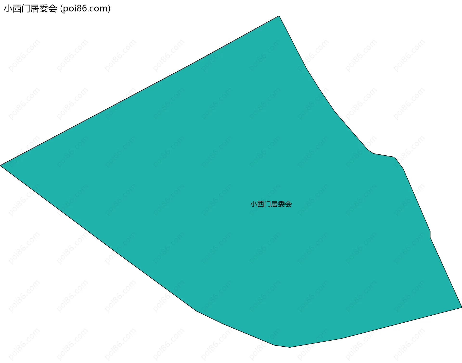 小西门居委会边界地图