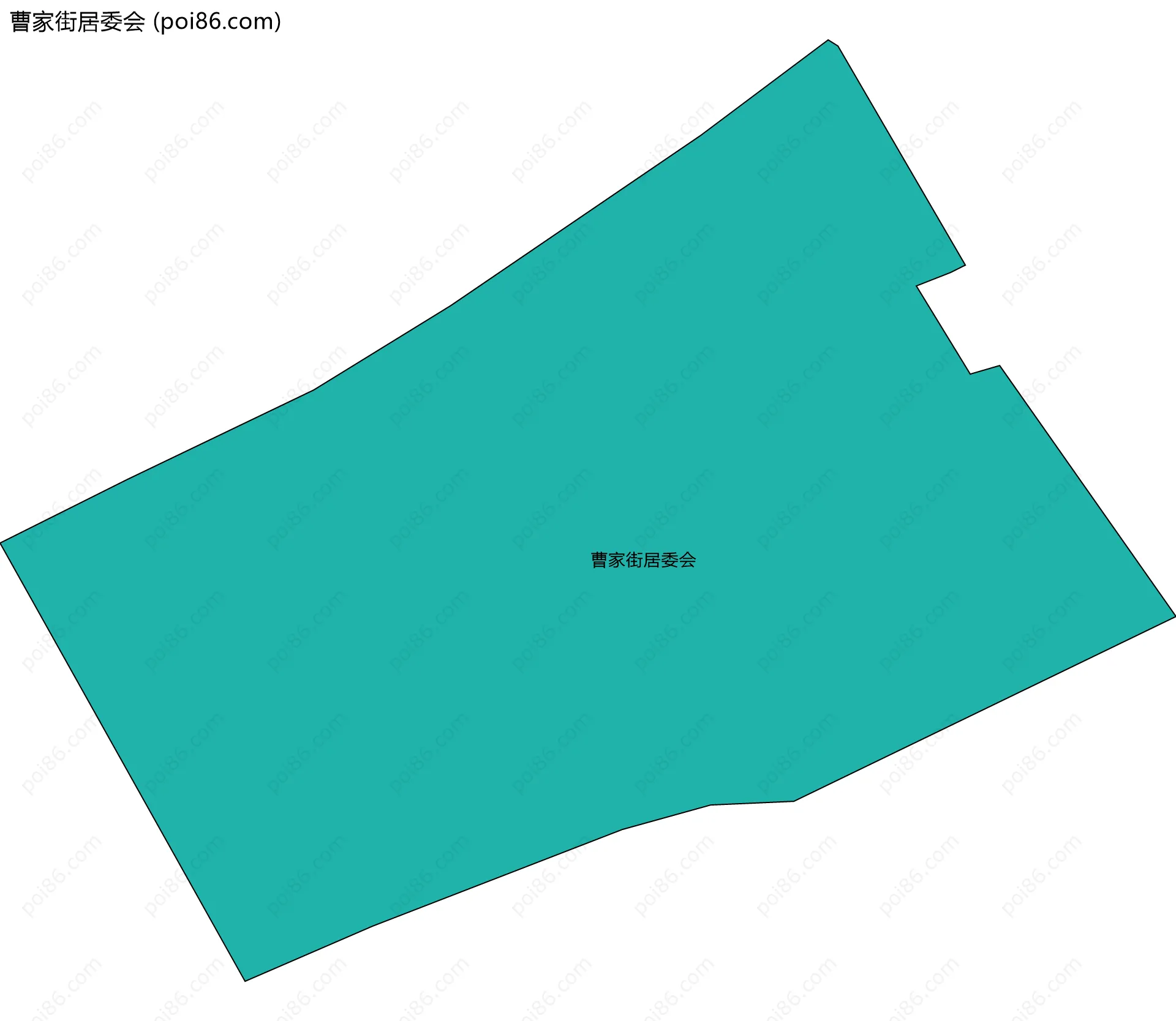 曹家街居委会边界地图