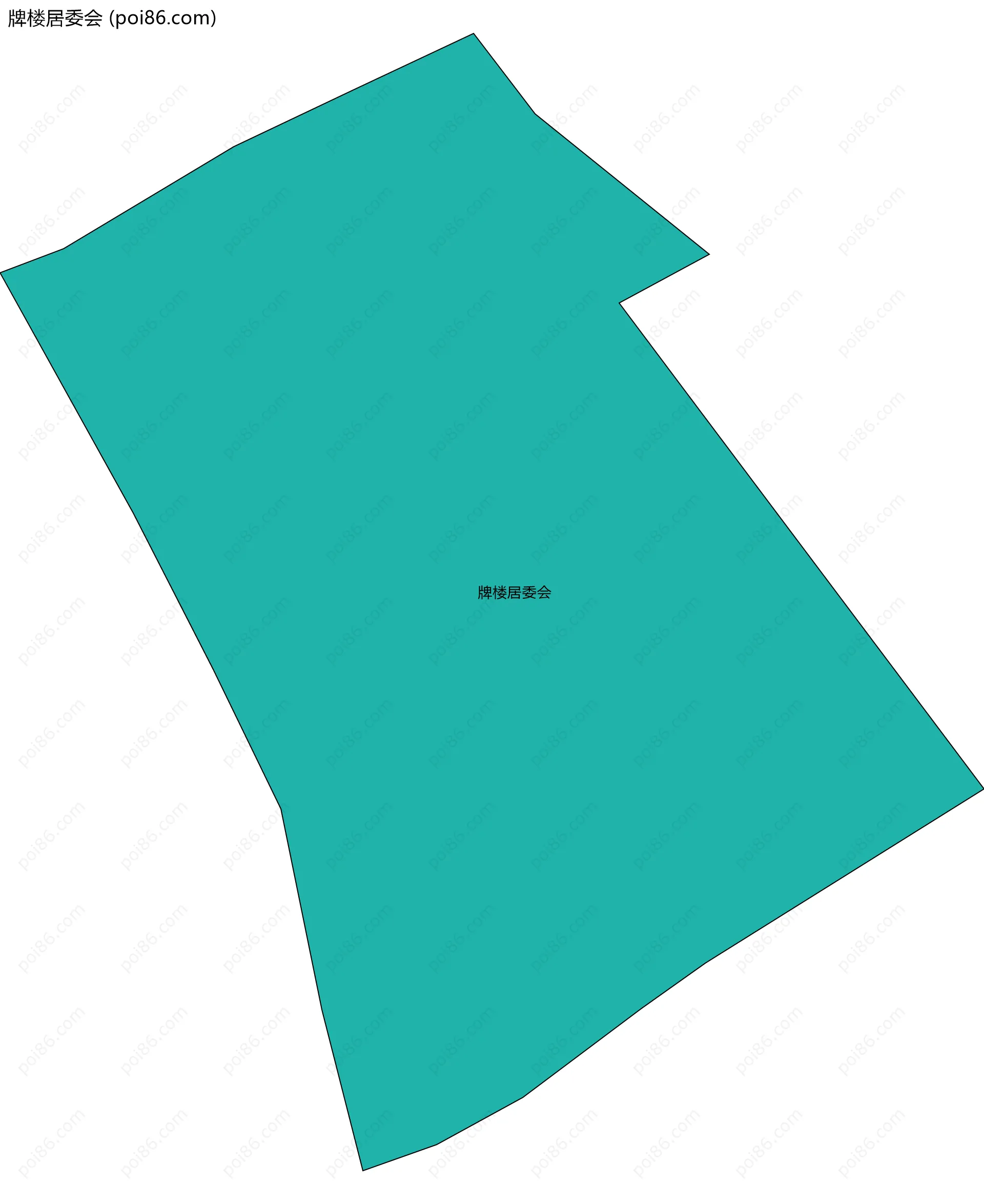 牌楼居委会边界地图