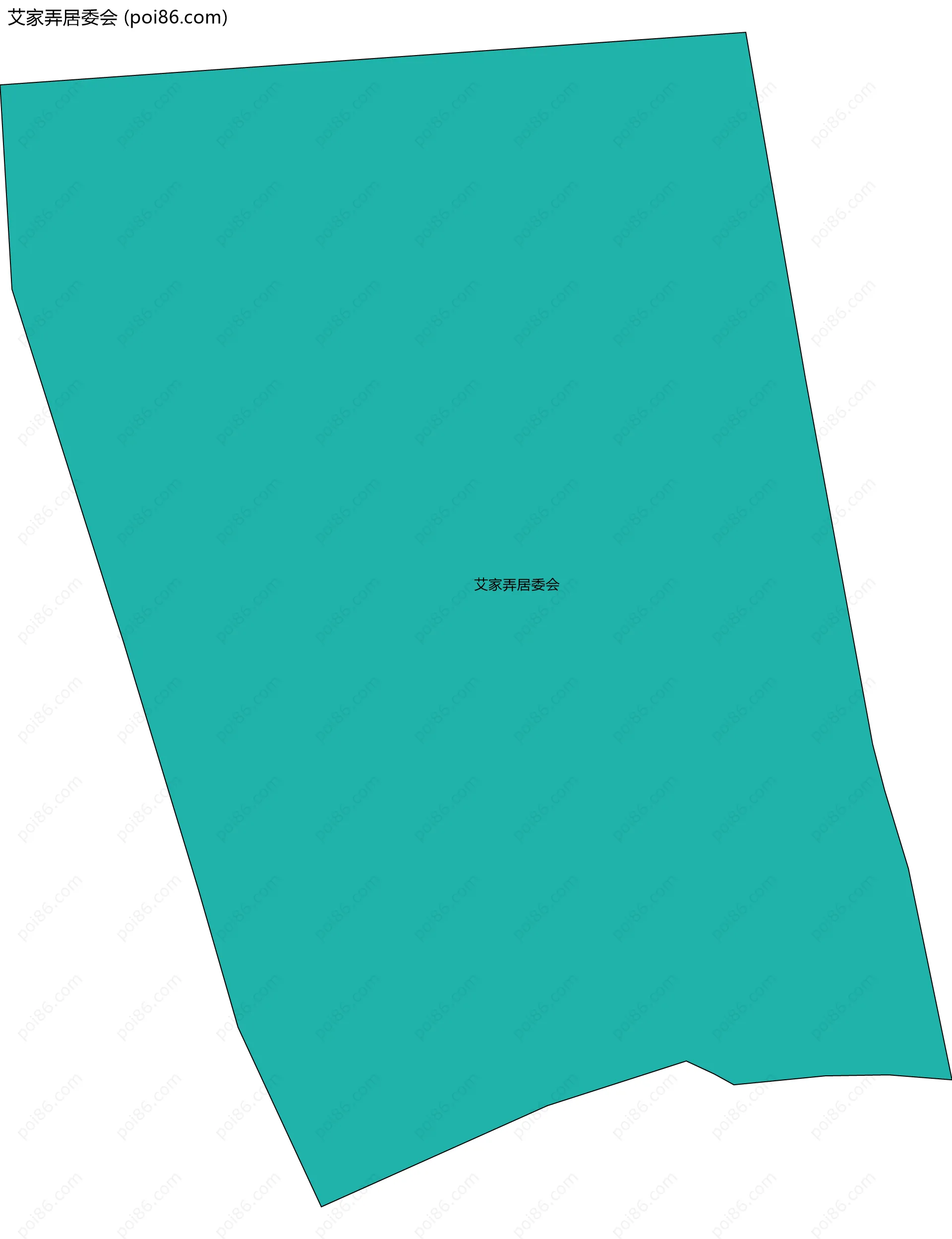 艾家弄居委会边界地图